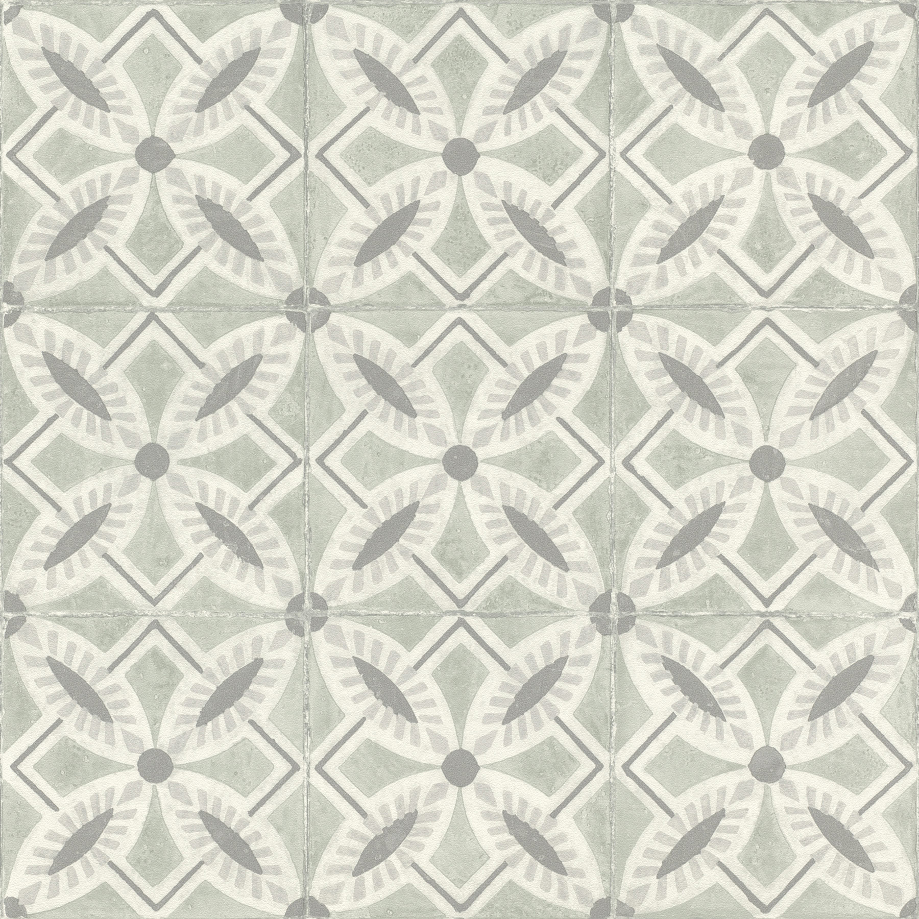 Rasch Vliestapete Beachhouse Grau-Graugrün 410242