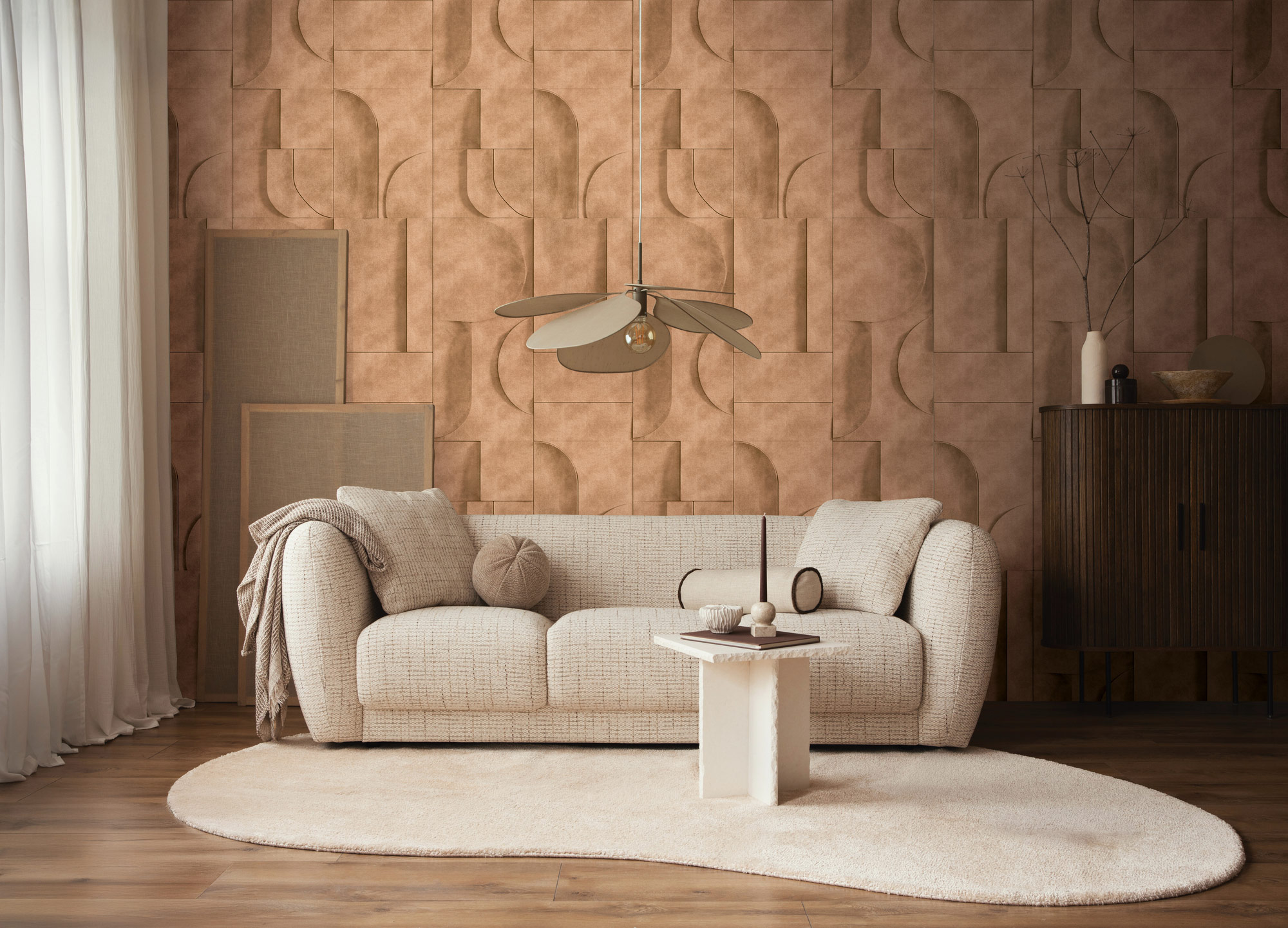 AS Fototapete The Wall 4 3D Optik Braun 792243
