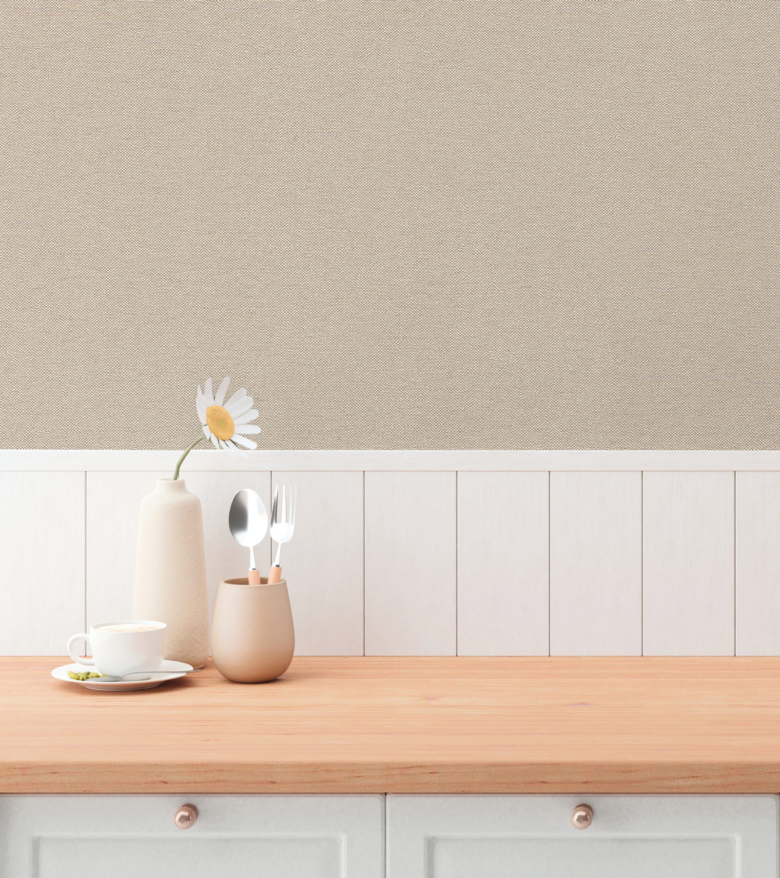 AS Vliestapete Hygge 3 Uni Braun 790989