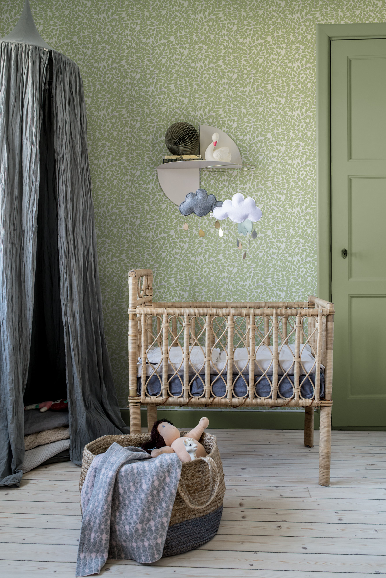 Rasch Textil Vliestapete Fagelsang Blätterranken 034019