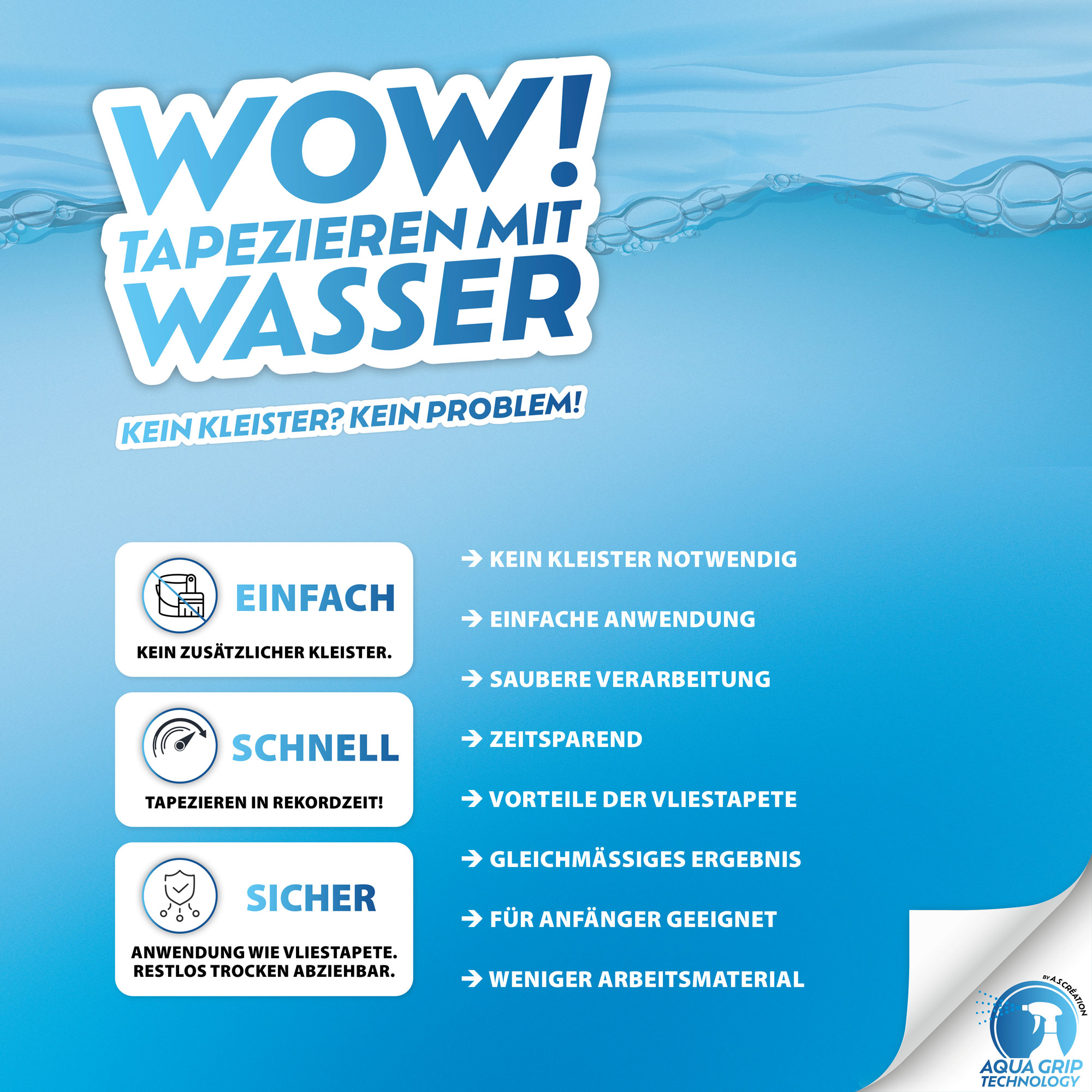 AS Vliestapete WOW Designdrop Blätter Grün 784531