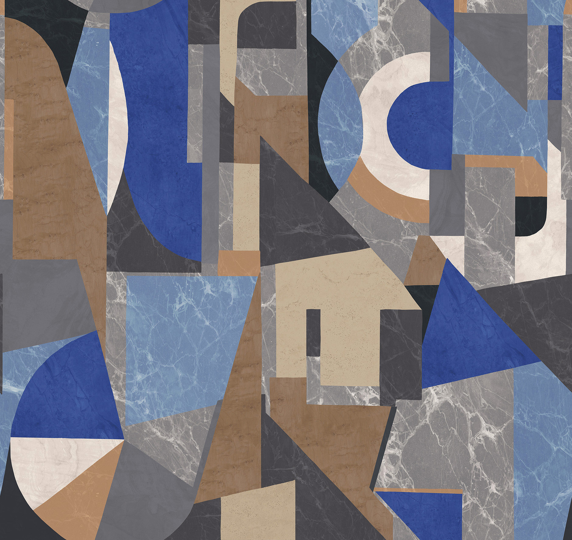 Masureel Fototapete Panel Rock Palazzi Azur DGROC1041260