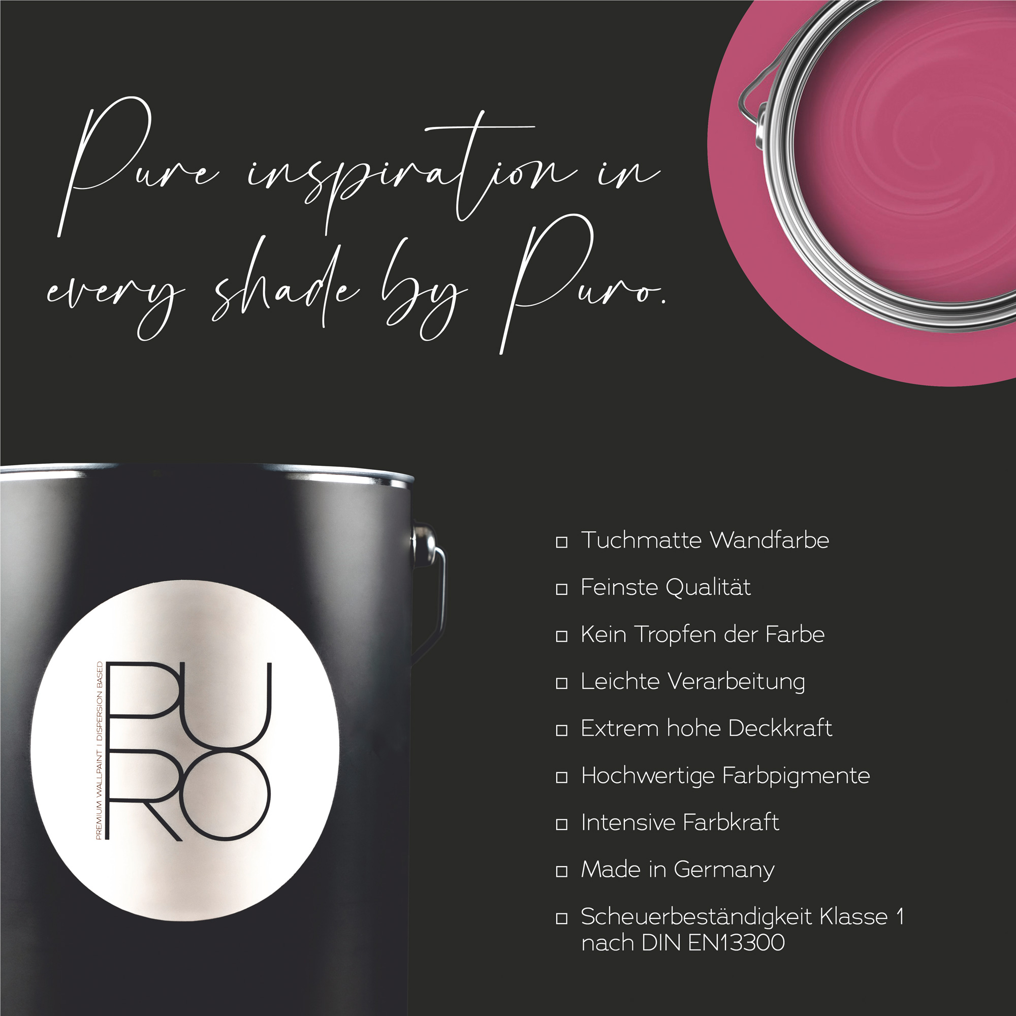 AS Premium Innenwandfarbe Puro c2008 lovely rose 1 L