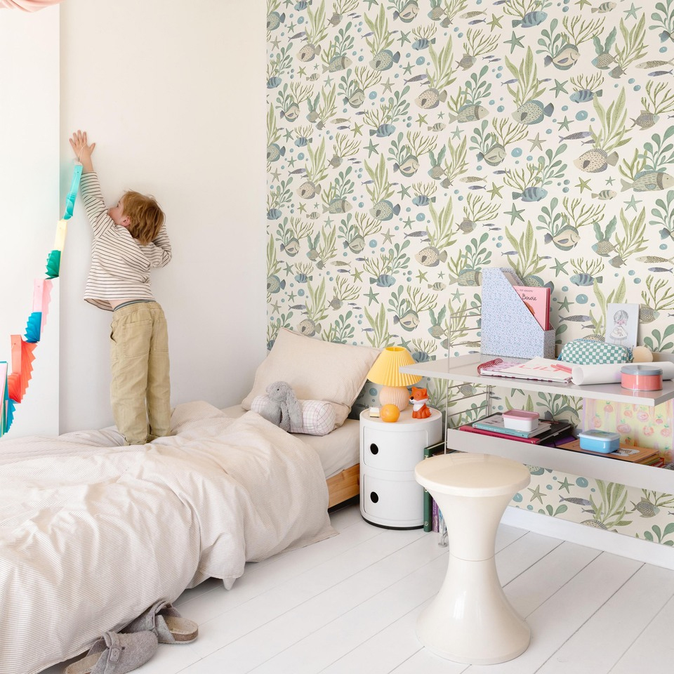 Grandeco Vliestapete Little Dreamers azurblau LD3309