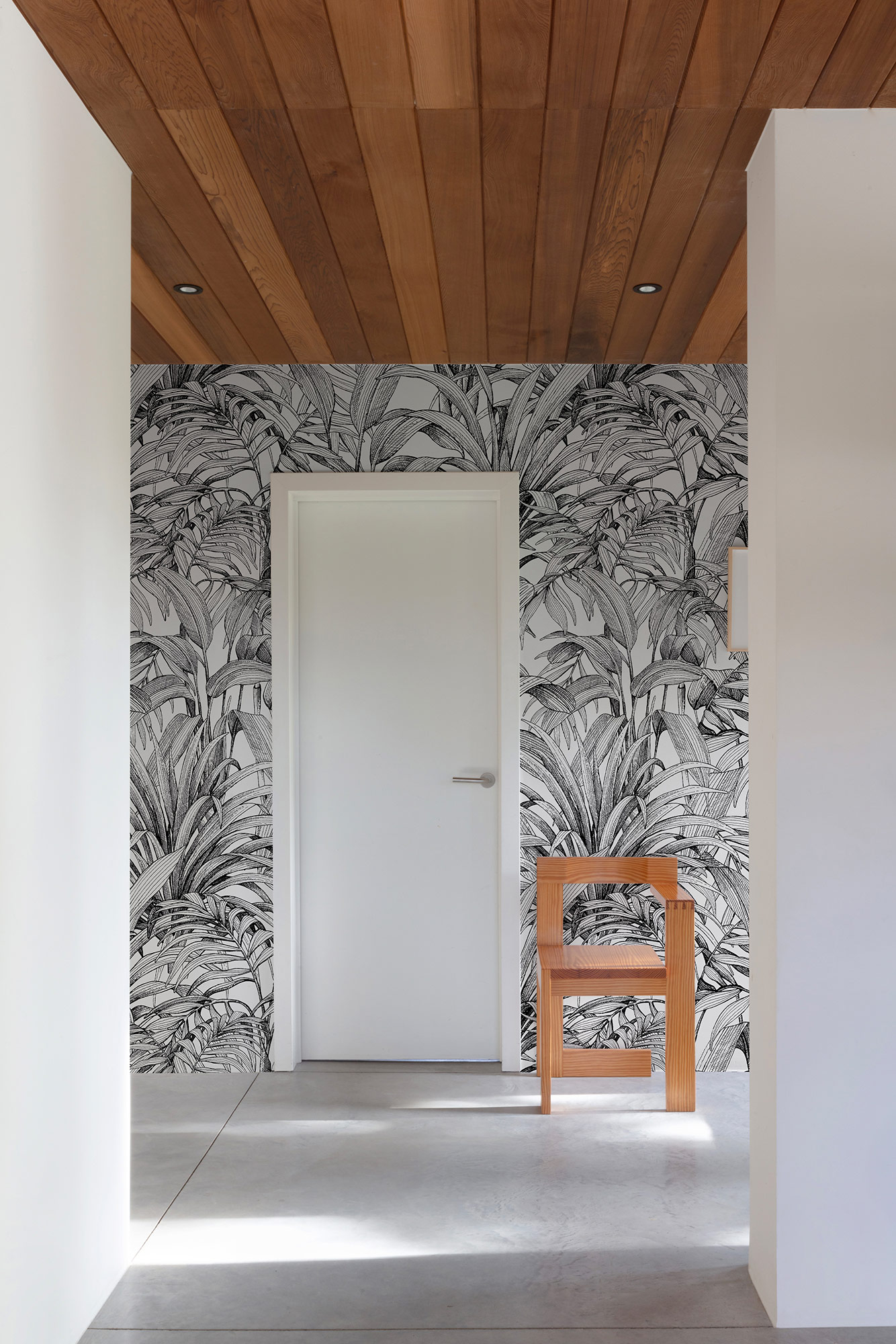 Grandeco Wandbild Eine Rolle ein Motiv 2 Palmen A58301