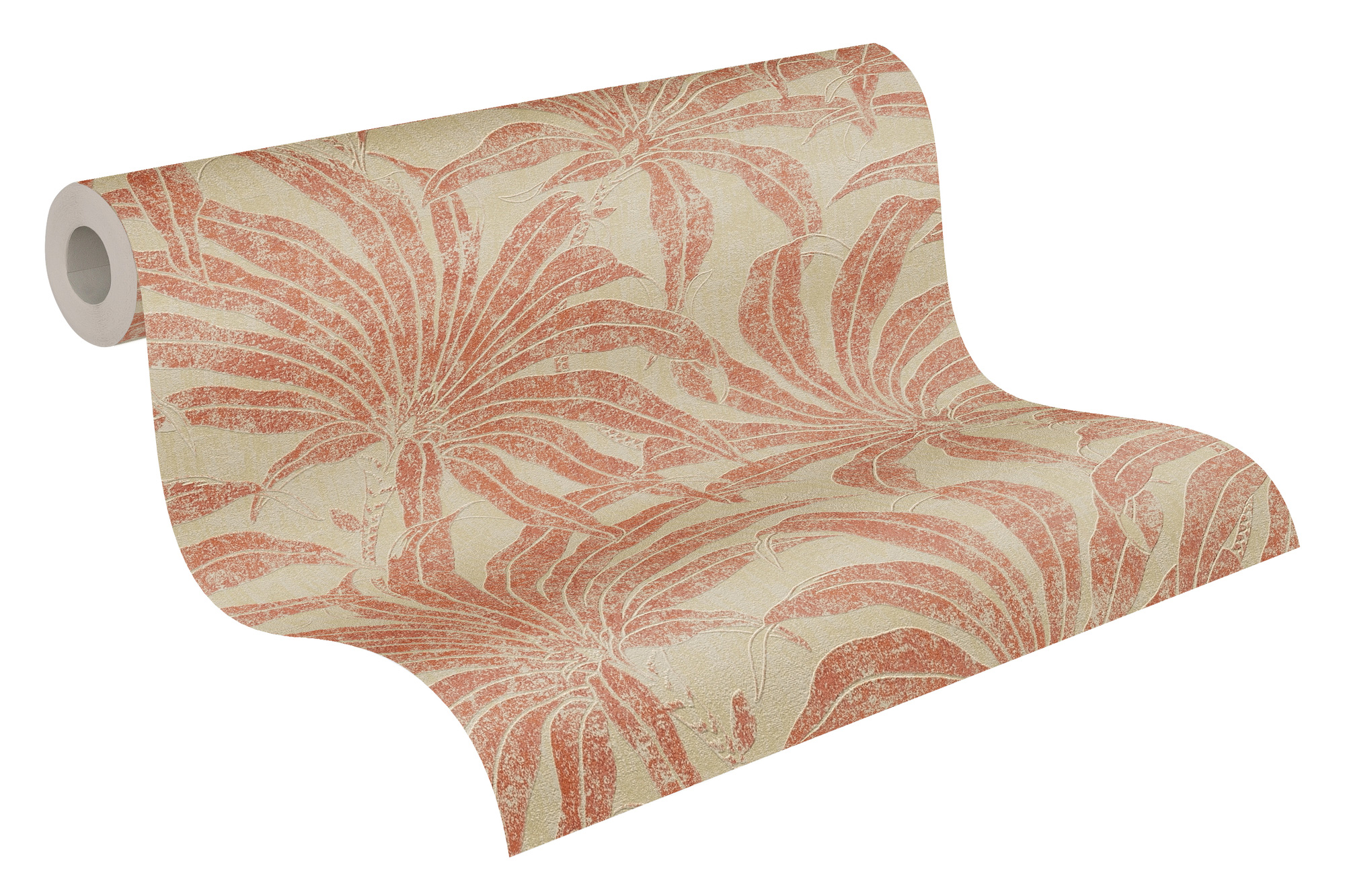 AS Vliestapete Jade 2 Beige Pflanzen  395013