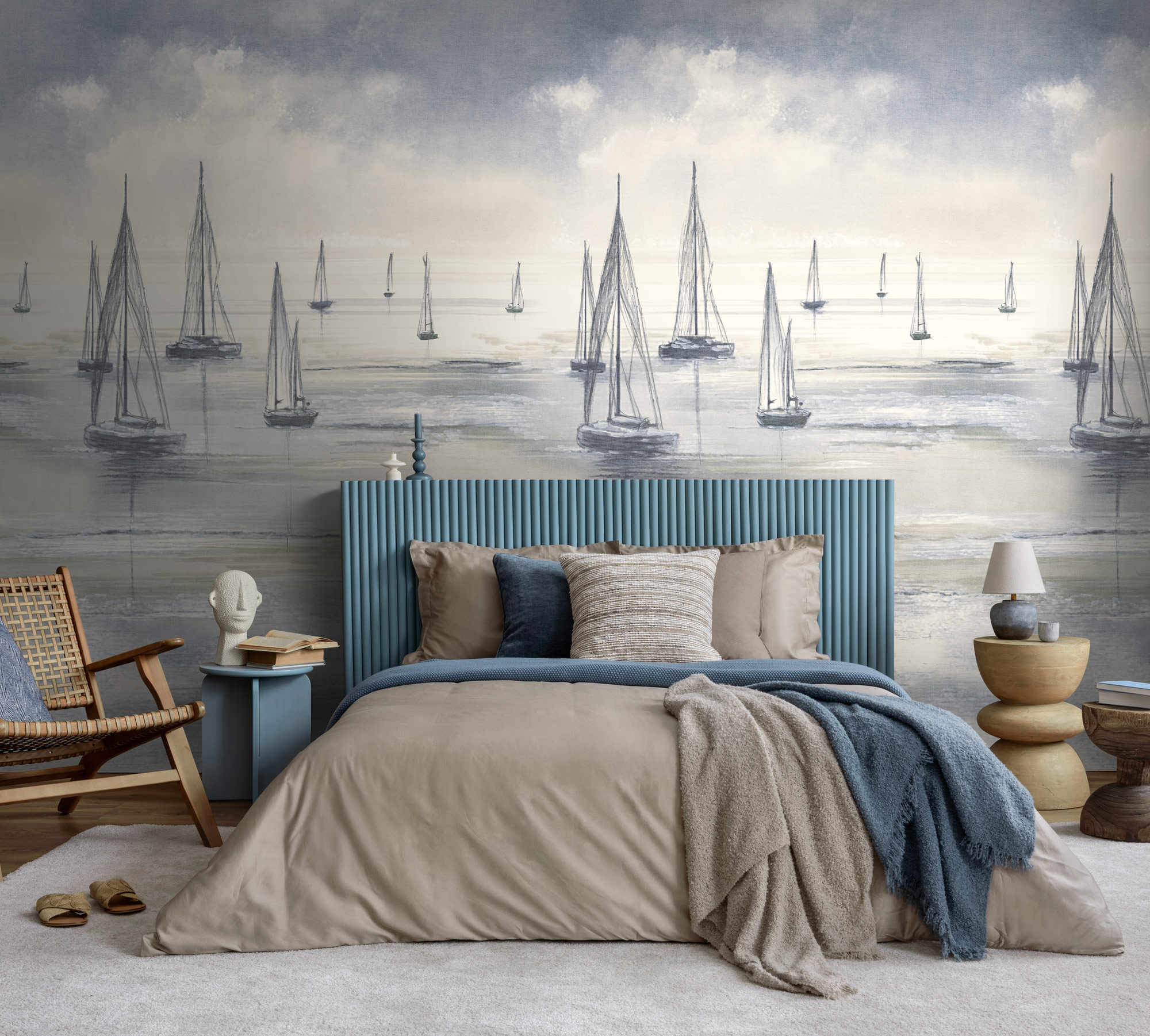 AS Fototapete The Wall 4 Meer Blau 792363