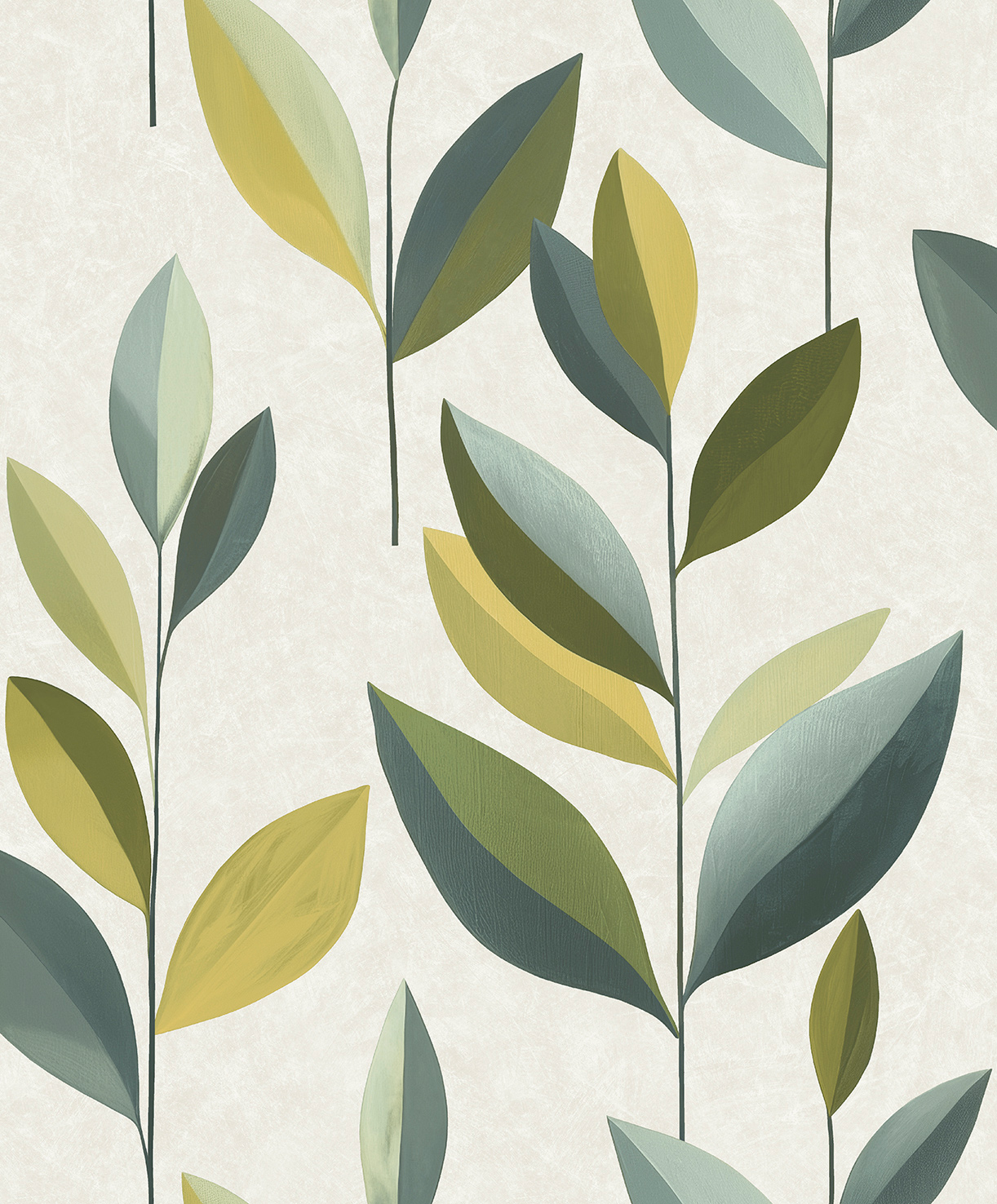 Decoprint Vliestapete Serenity Glatte Blätter SY27553