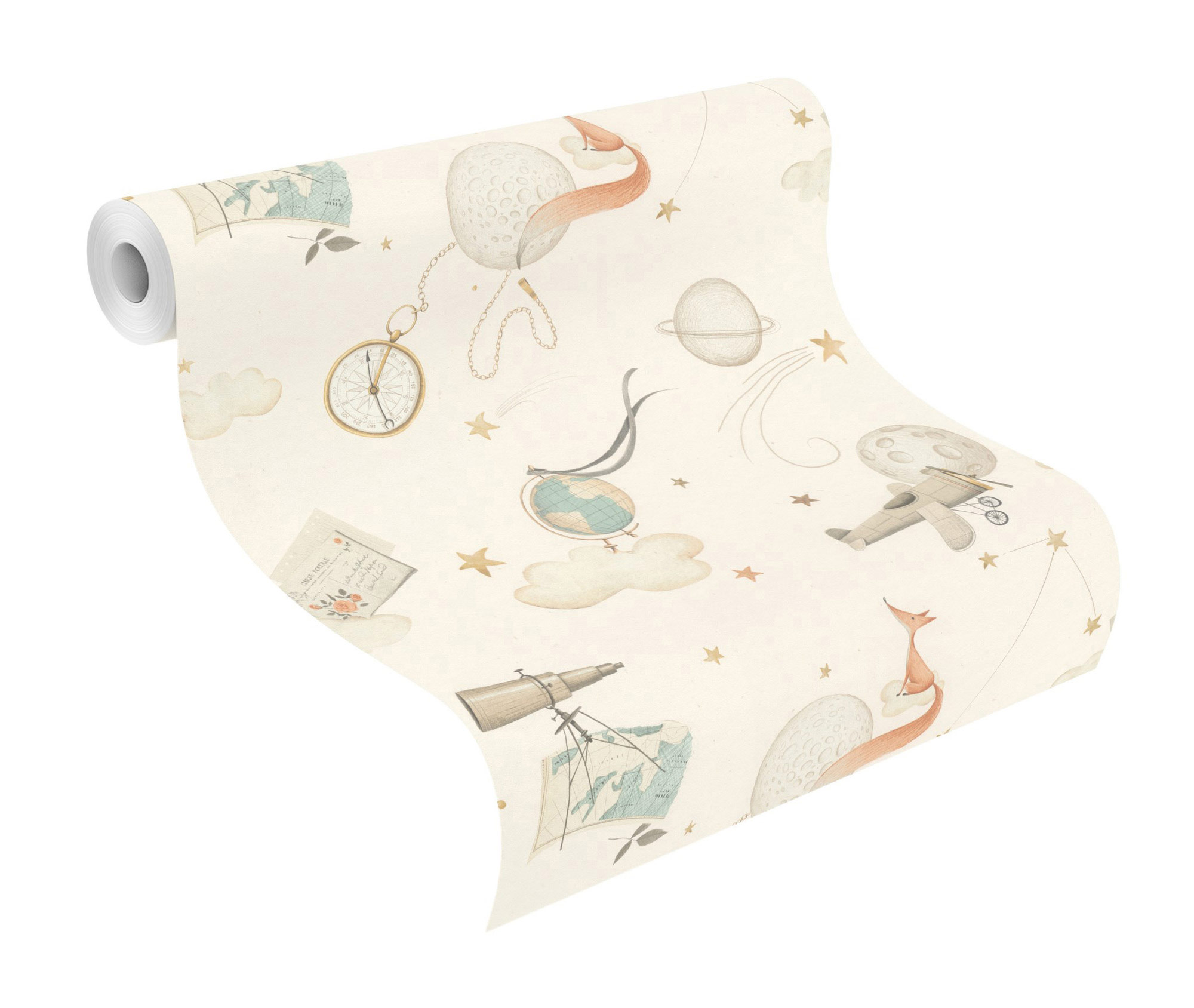 Rasch Vliestapete Kids Word 2 Beige 302219