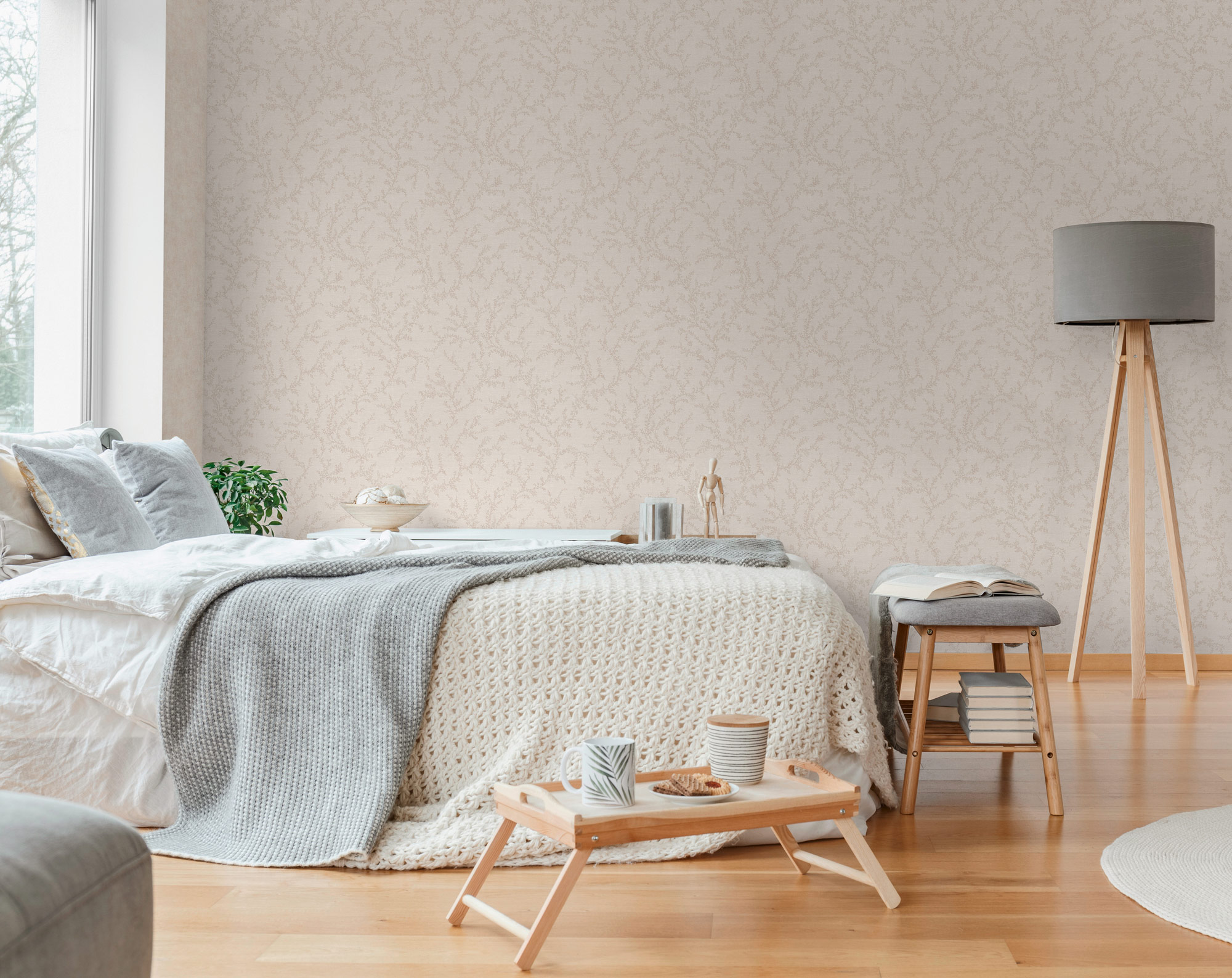 AS Vliestapete Hygge 3 Natur Creme 790902