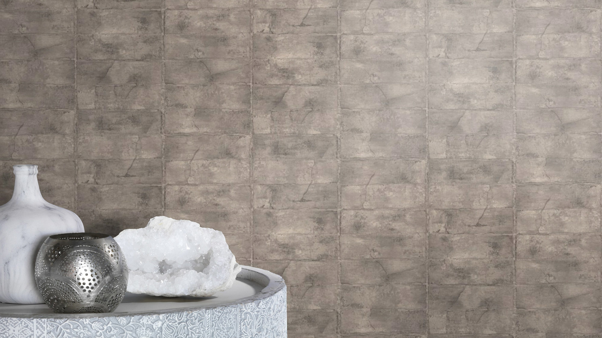 Rasch Vliestapete Concrete Steinoptik 520156