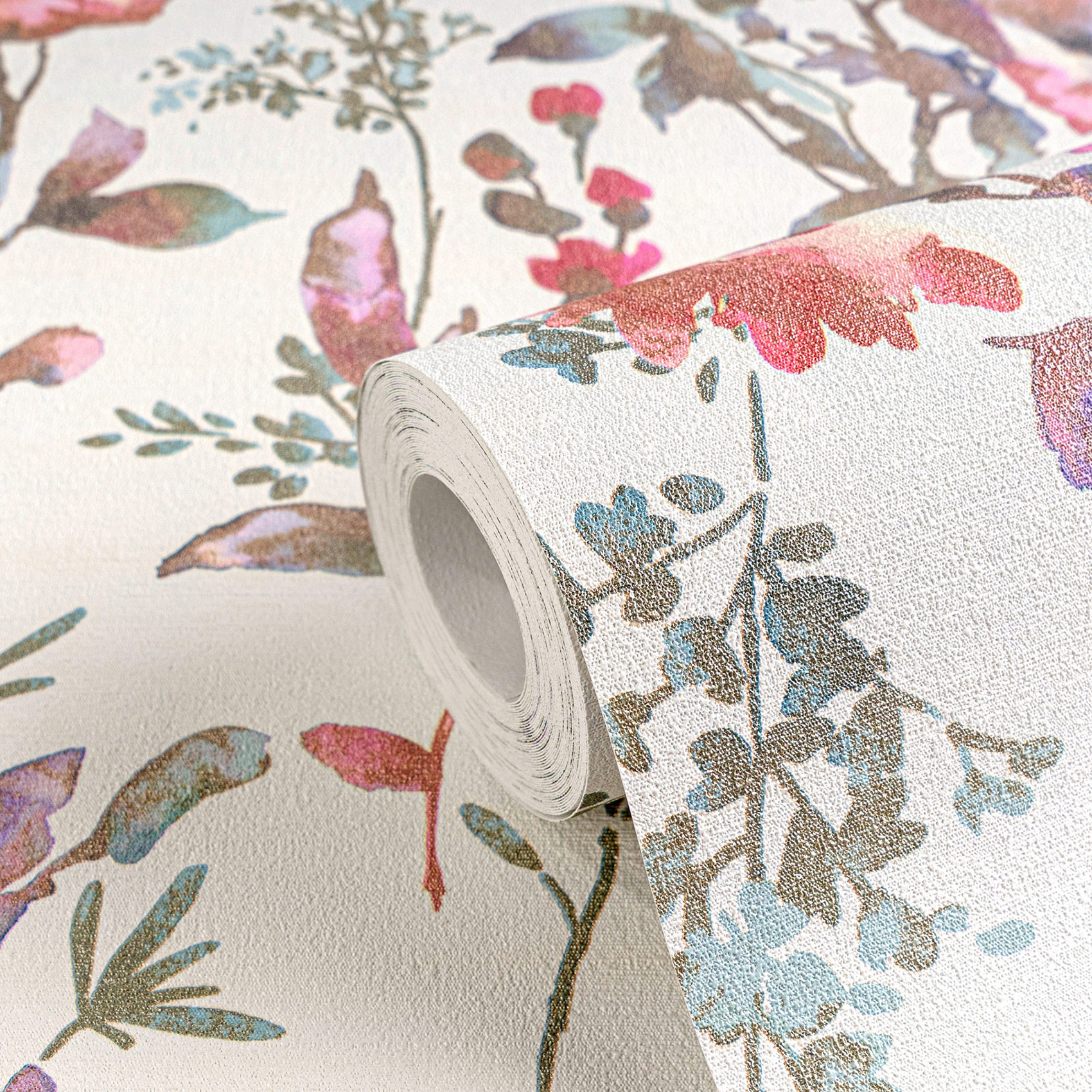 AS Vliestapete CosmoLiving Blumen Weiß 790611