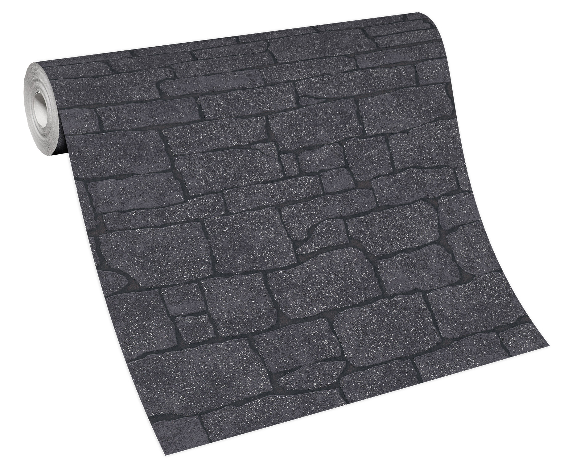 Erismann Vliestapete Imitations 2 schwarz Stein 1009115