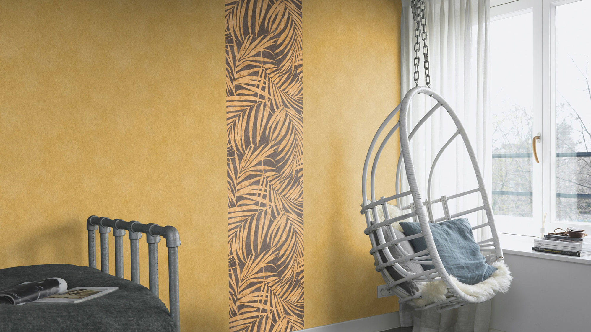 Rasch Vliestapete Linares Blätter Palme Zweige 617450