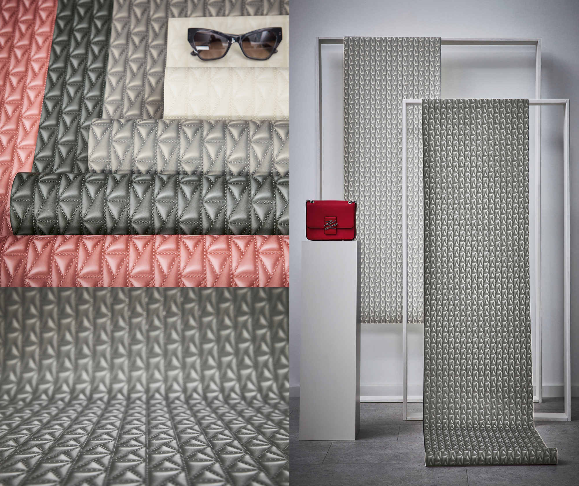 AS Vliestapete Karl Lagerfeld Designertapete grau 378443