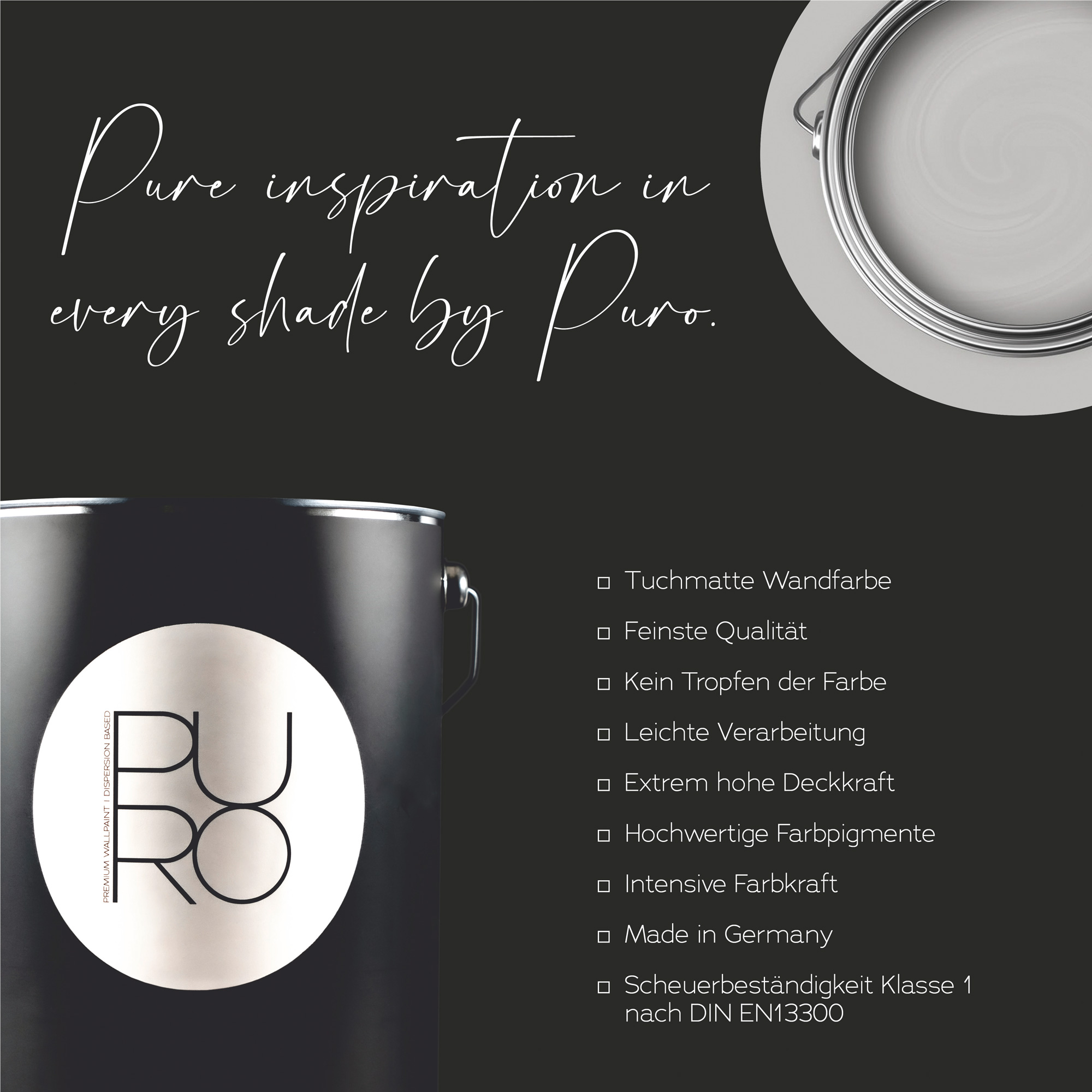 AS Premium Innenwandfarbe Puro c1009 creamy grey 1 L