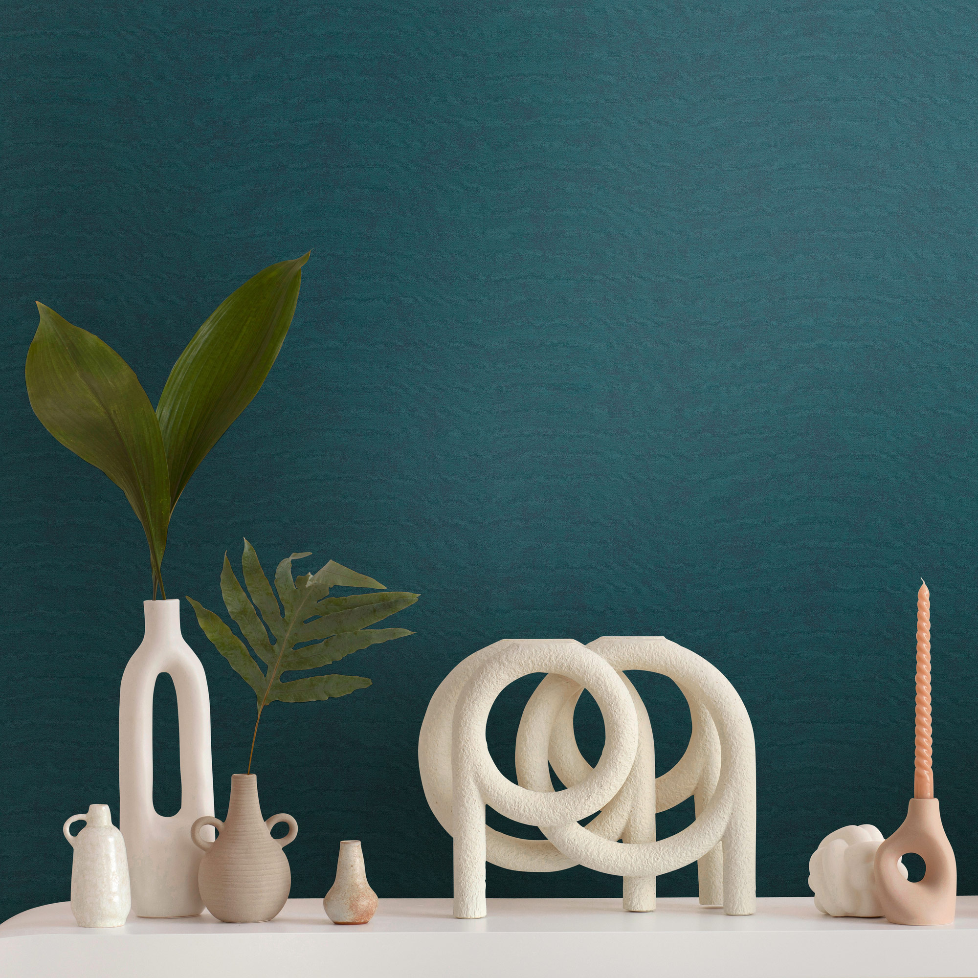 AS Vliestapete French Affair Einfarbig Blau 399383