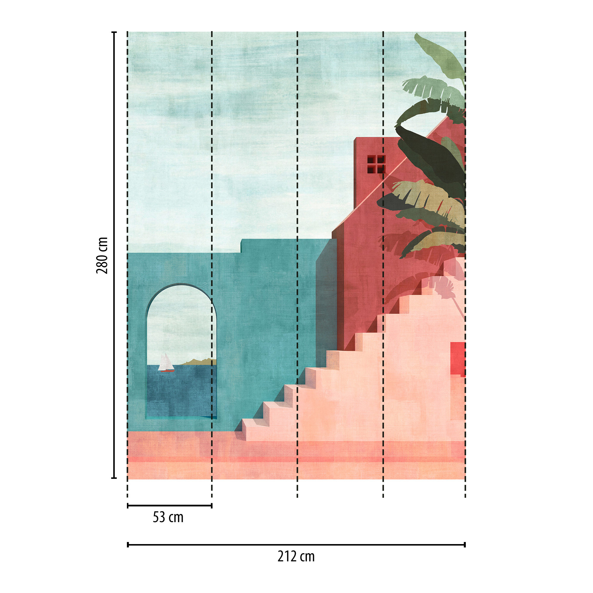 Livingwalls Vliestapete The Wall 3 Gebäude 398891