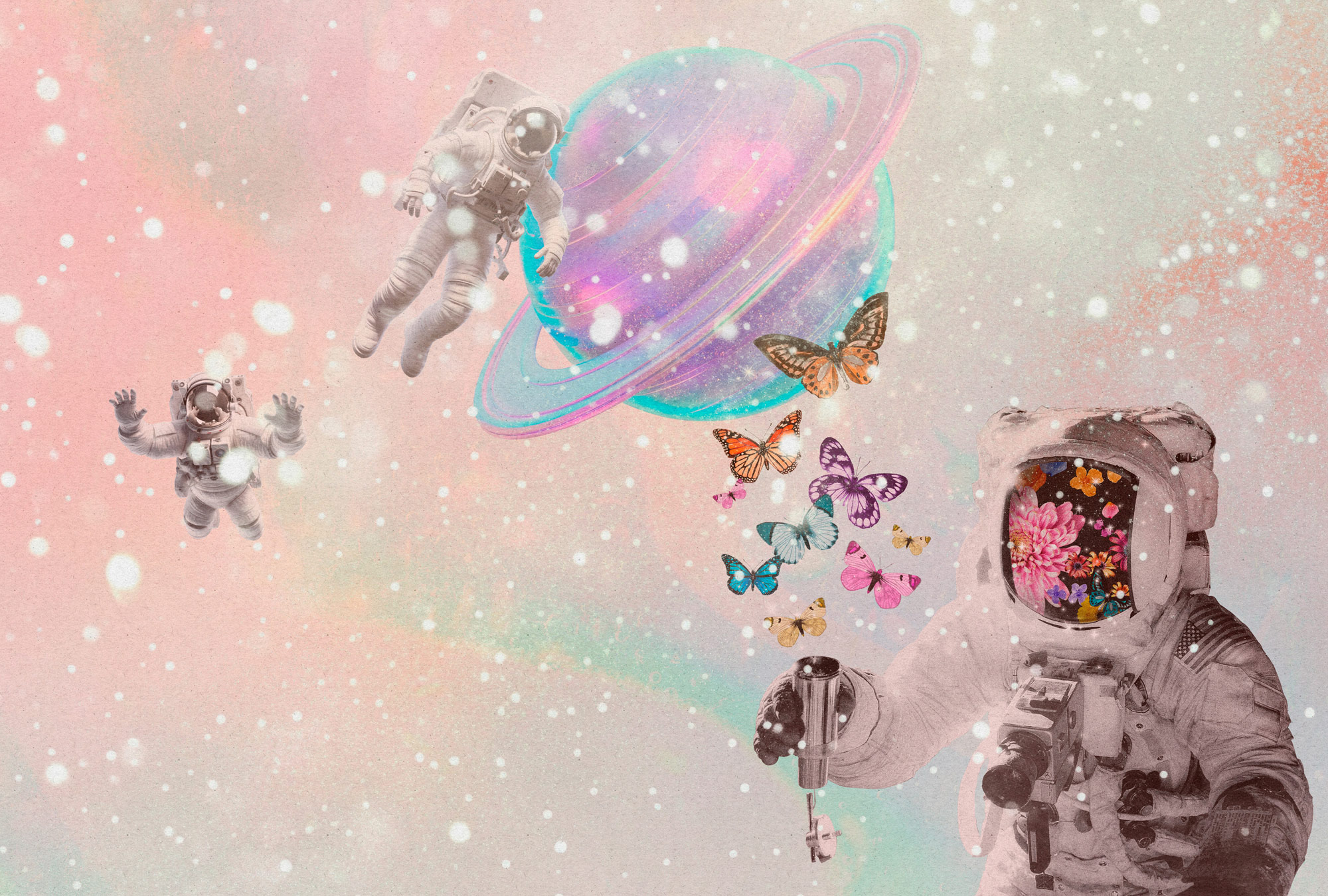 AS Fototapete Walls by Patel 5 Weltraum Rosa DD134411