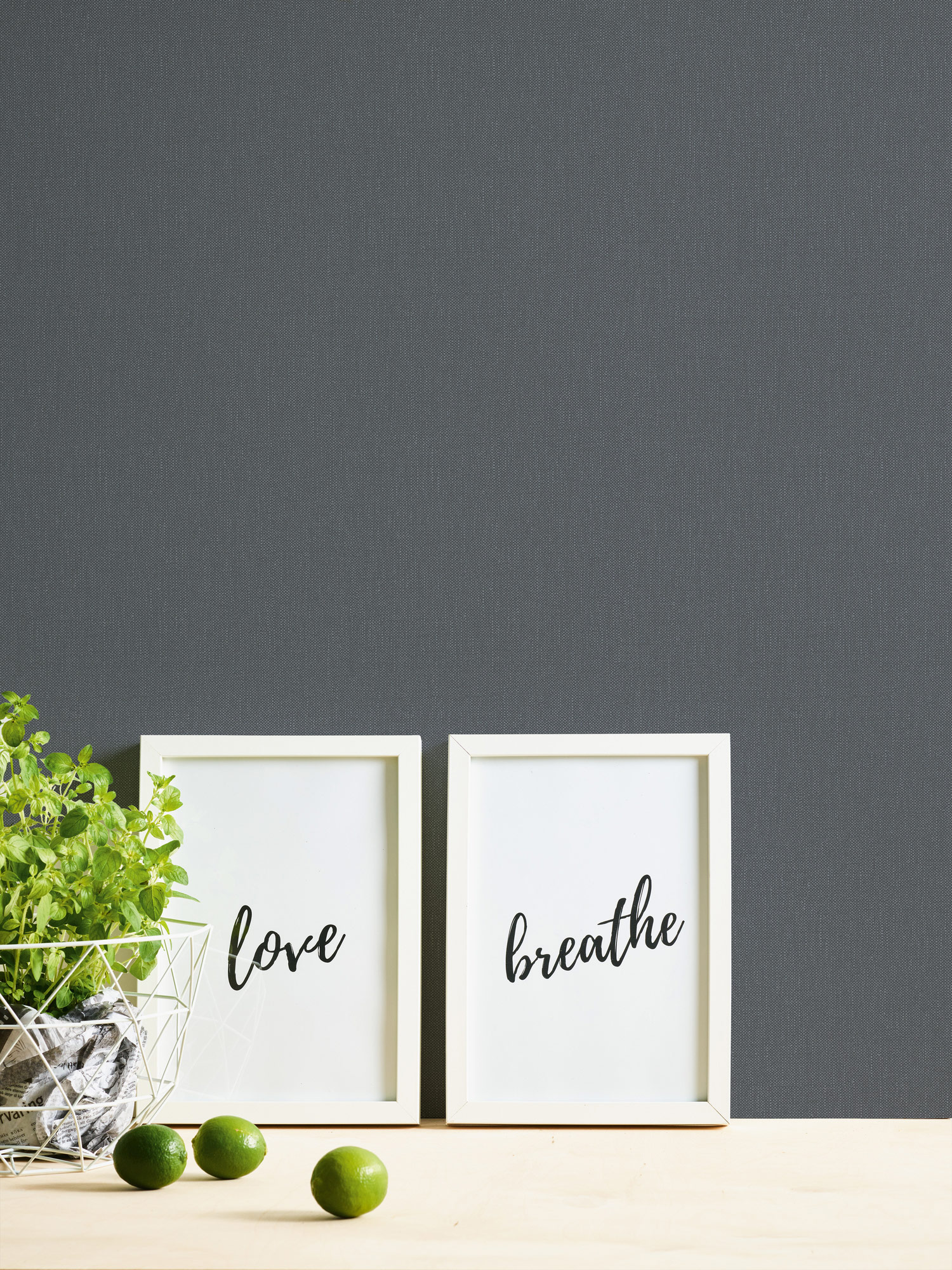 AS Vliestapete Pure Elegance Einfarbig Anthrazit 211774