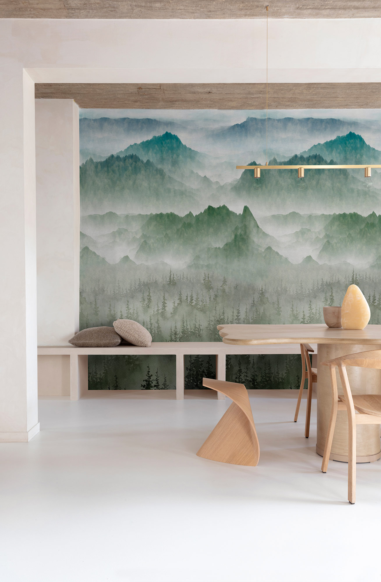 Grandeco Wandbild Eine Rolle ein Motiv 2 Berge A73601