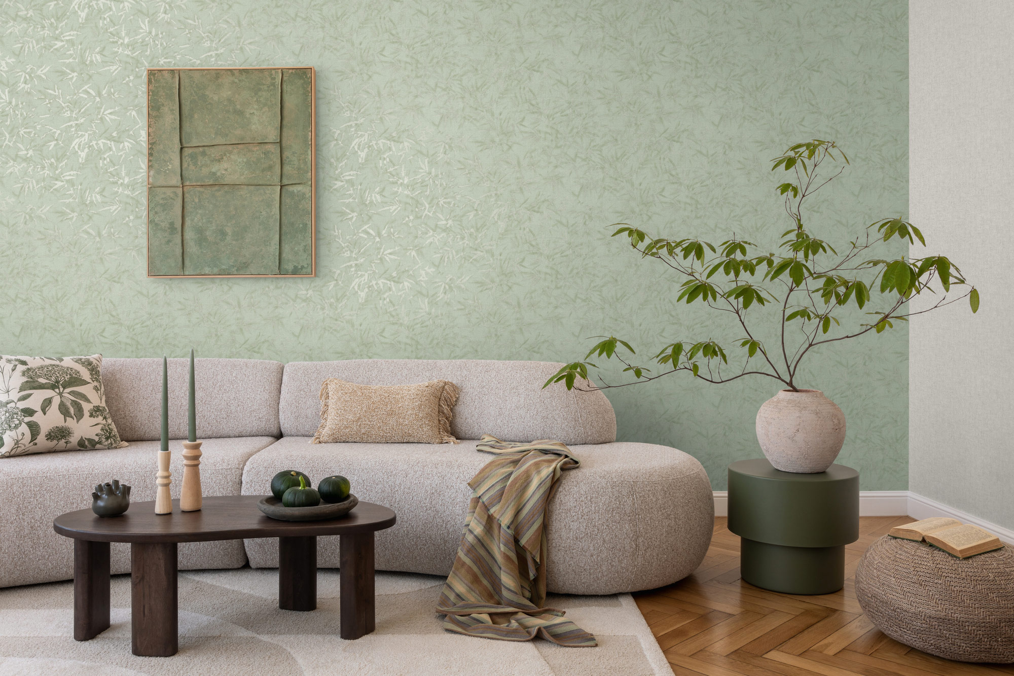 AS Vliestapete History of Art 2 Floral Grün 790464