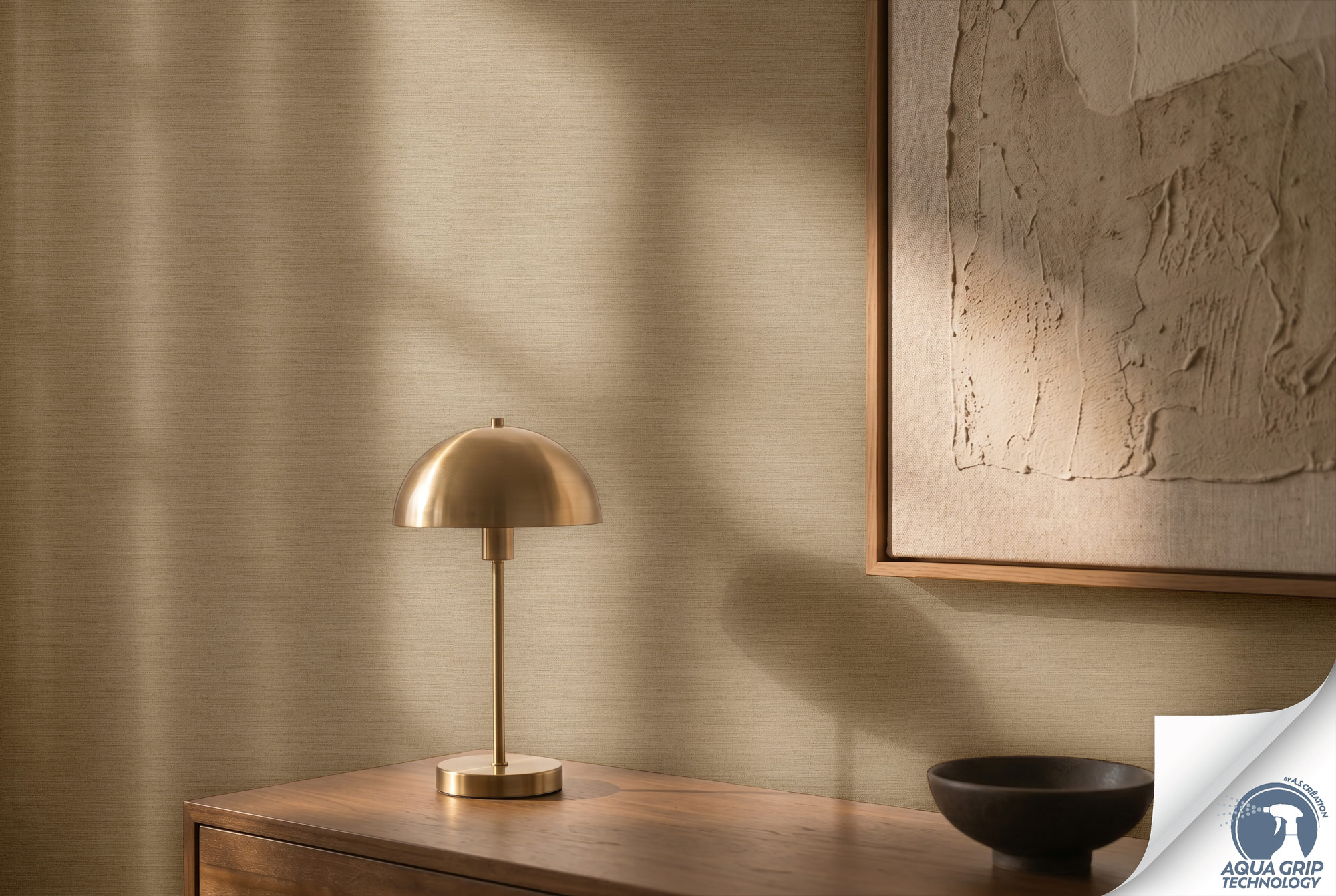 AS Vliestapete Cosiness Designdrop 2 Unitapete Braun 792434