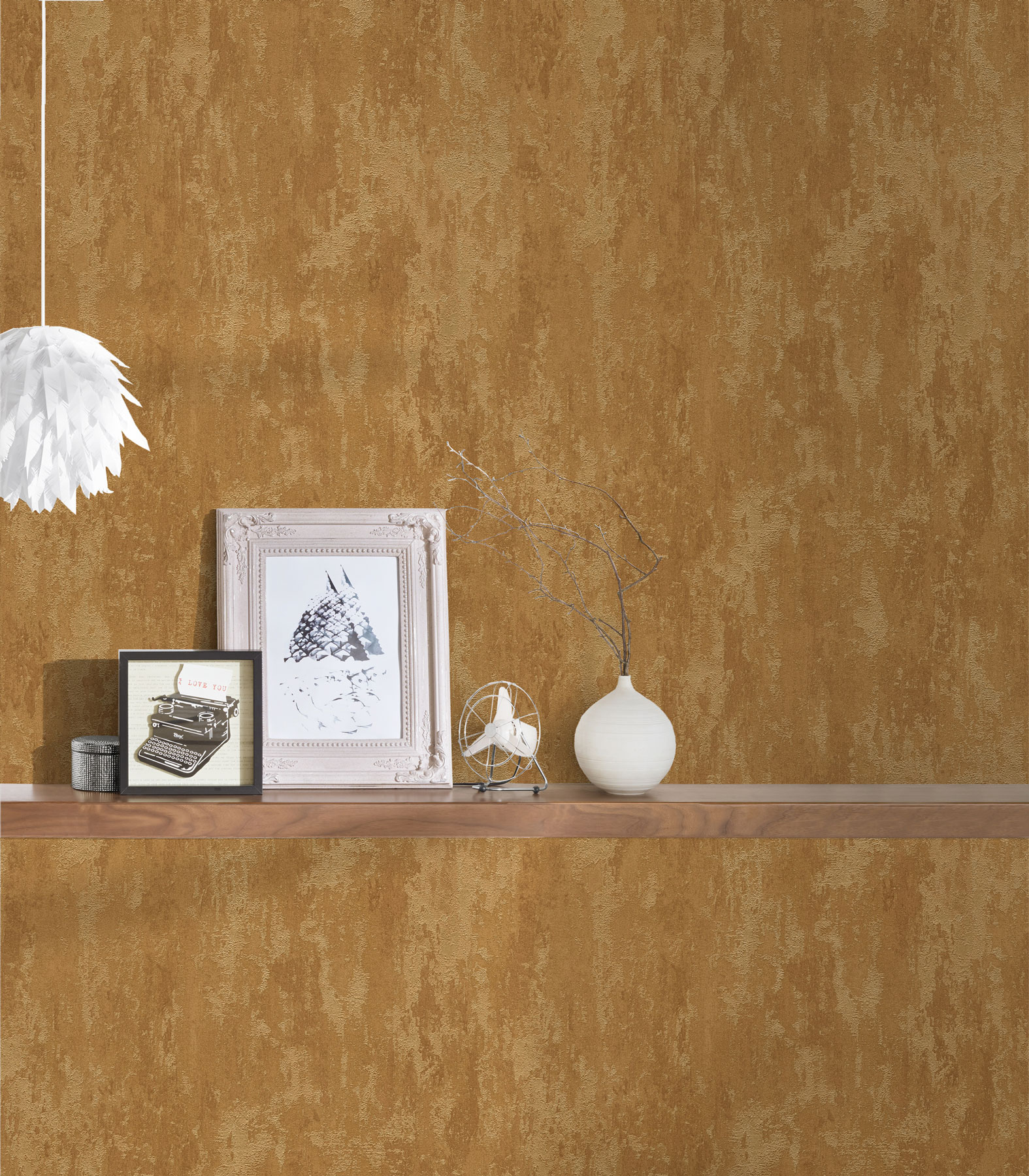AS Vliestapete Trendwall 2 Rostoptik gold 380443