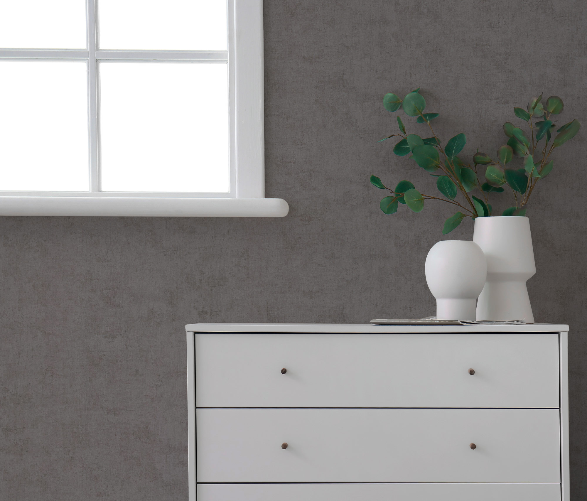 AS Vliestapete Nordic Feeling Unitapete Grau 791525