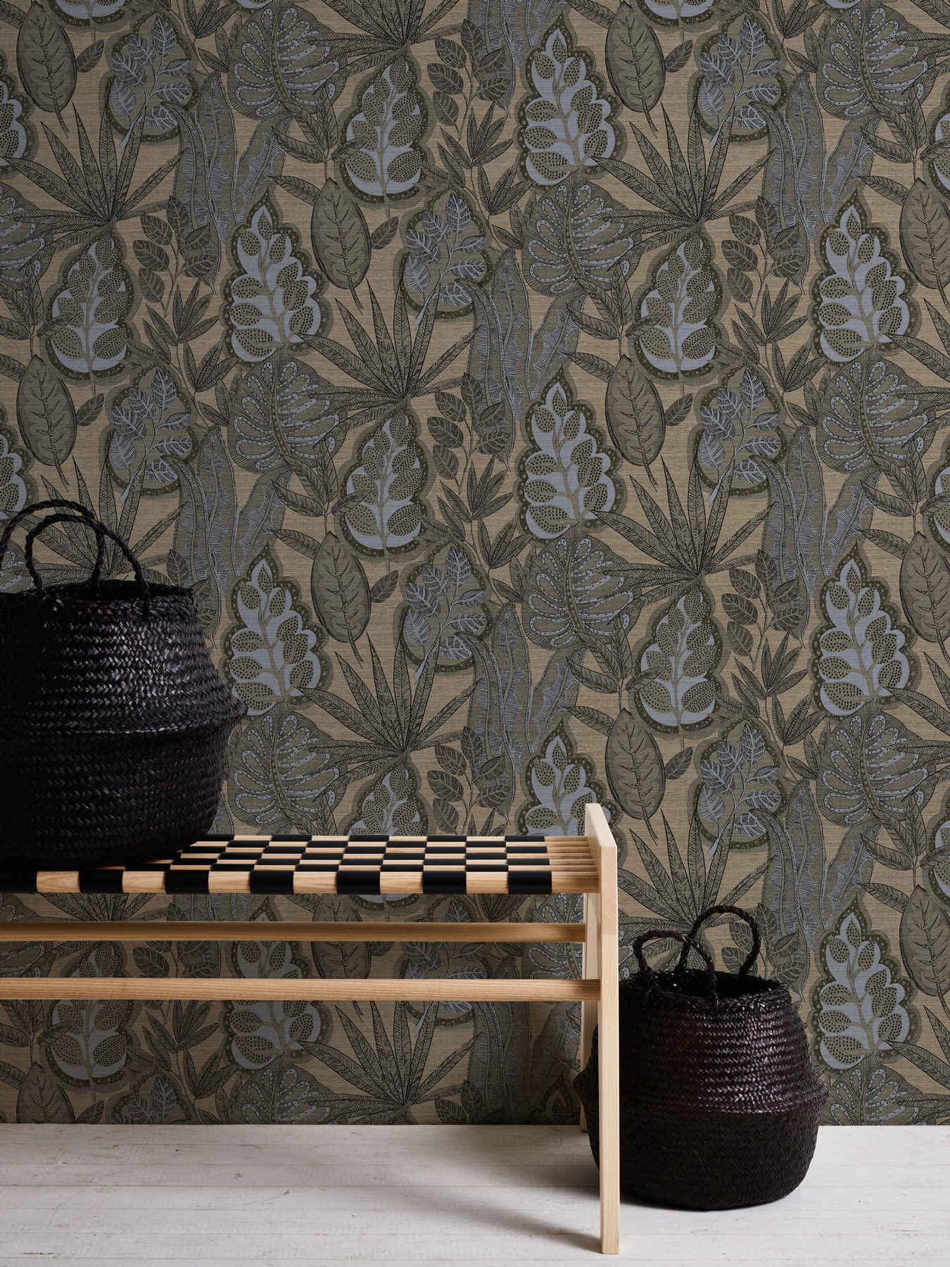 Livingwalls Vliestapete Famous Garden Blätter Floral 393465