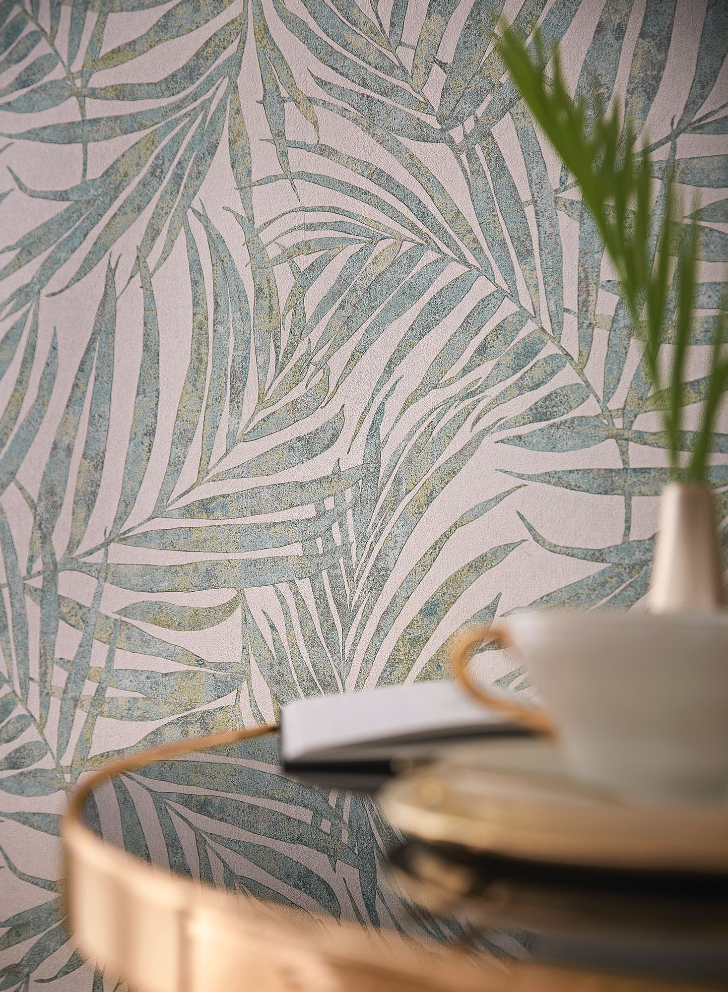 Rasch Vliestapete Linares Blätter Palme Zweige 617443
