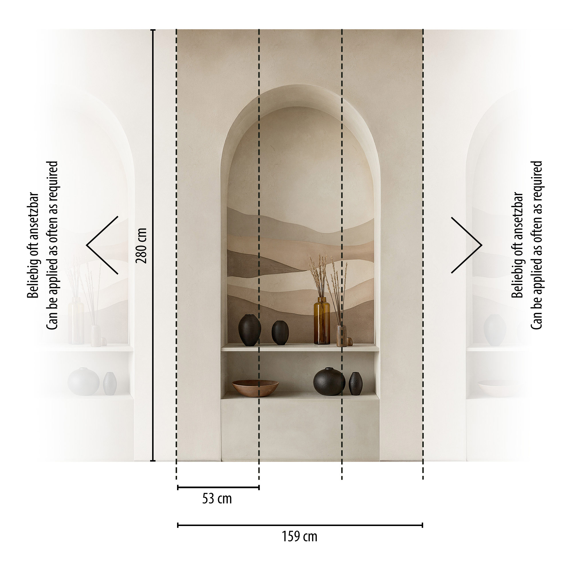AS Fototapete CosmoLiving 3D Beige 791446