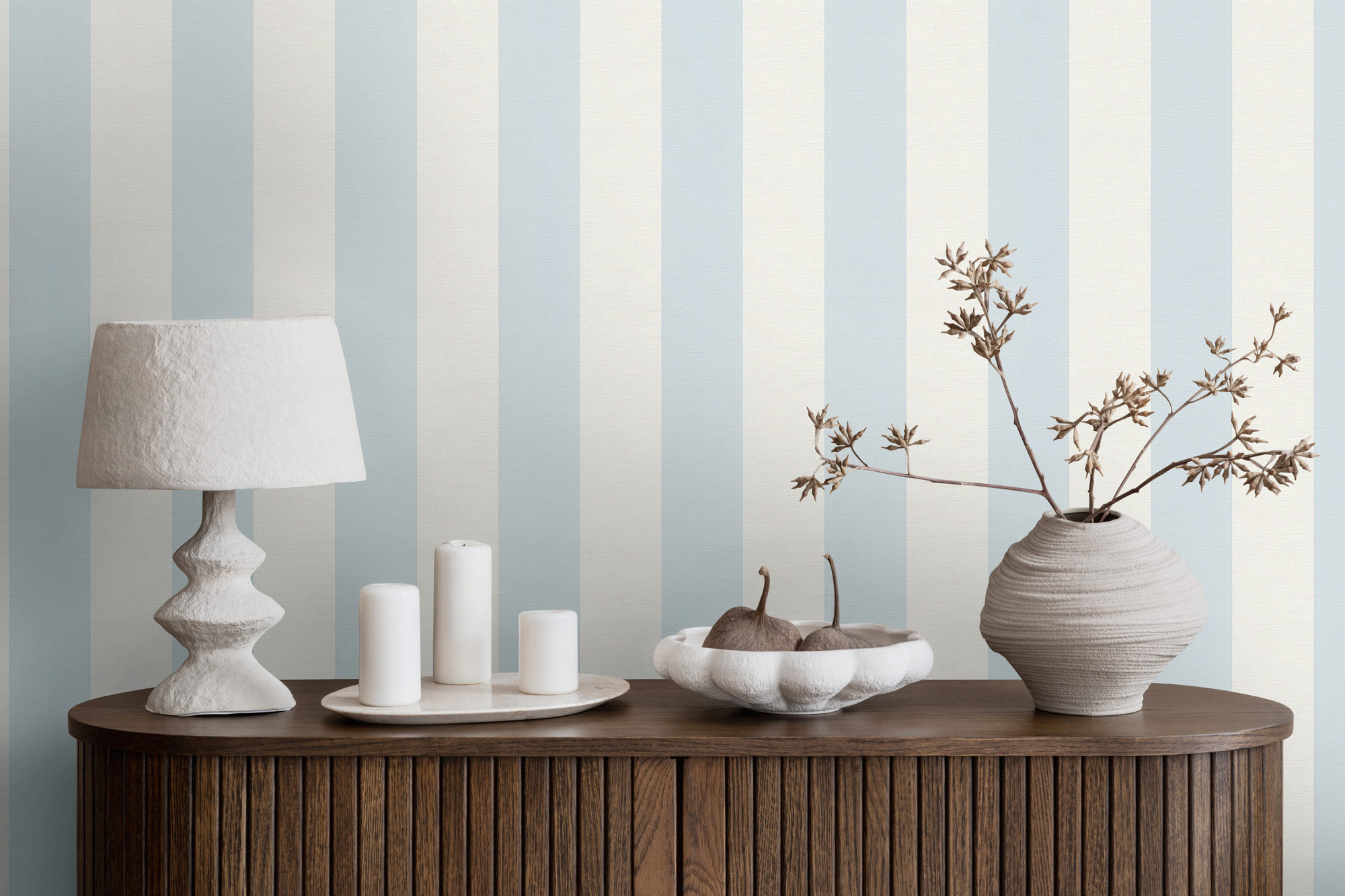 AS Vliestapete Maison Charme Streifentapete blau 314024