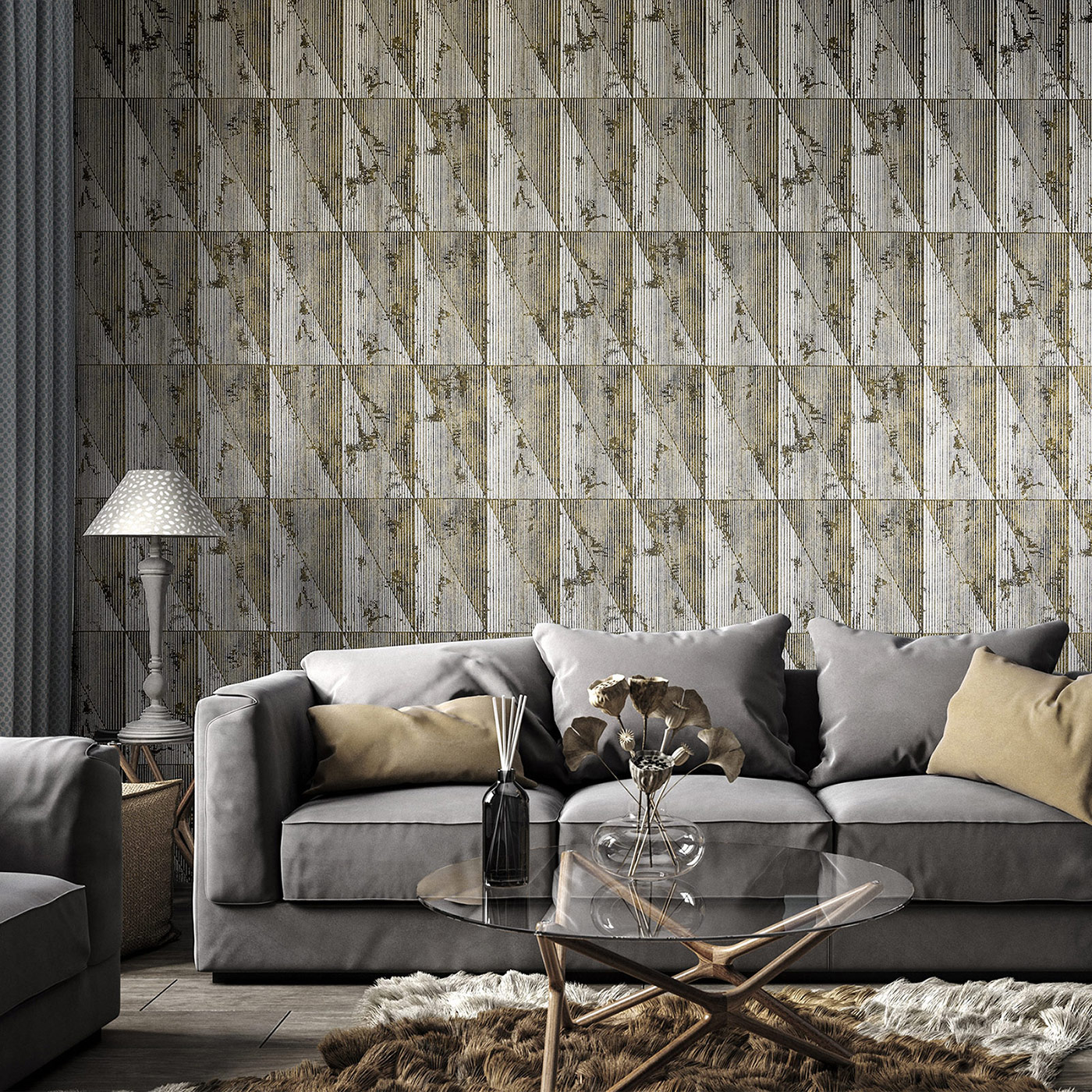 Hohenberger Vliestapete Divino Sancus Anthracite 65280