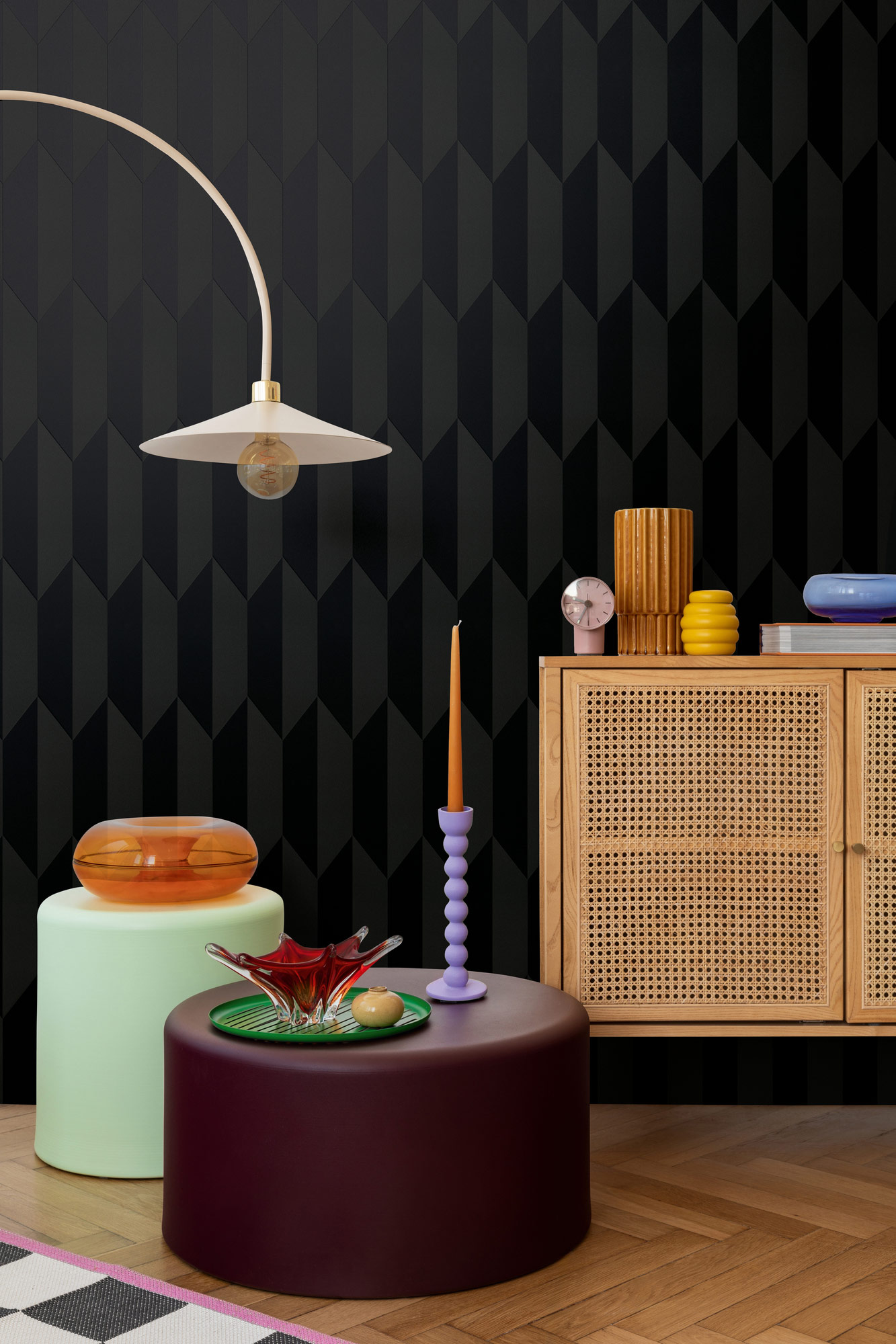 AS Vliestapete CosmoLiving 3D Schwarz 790868