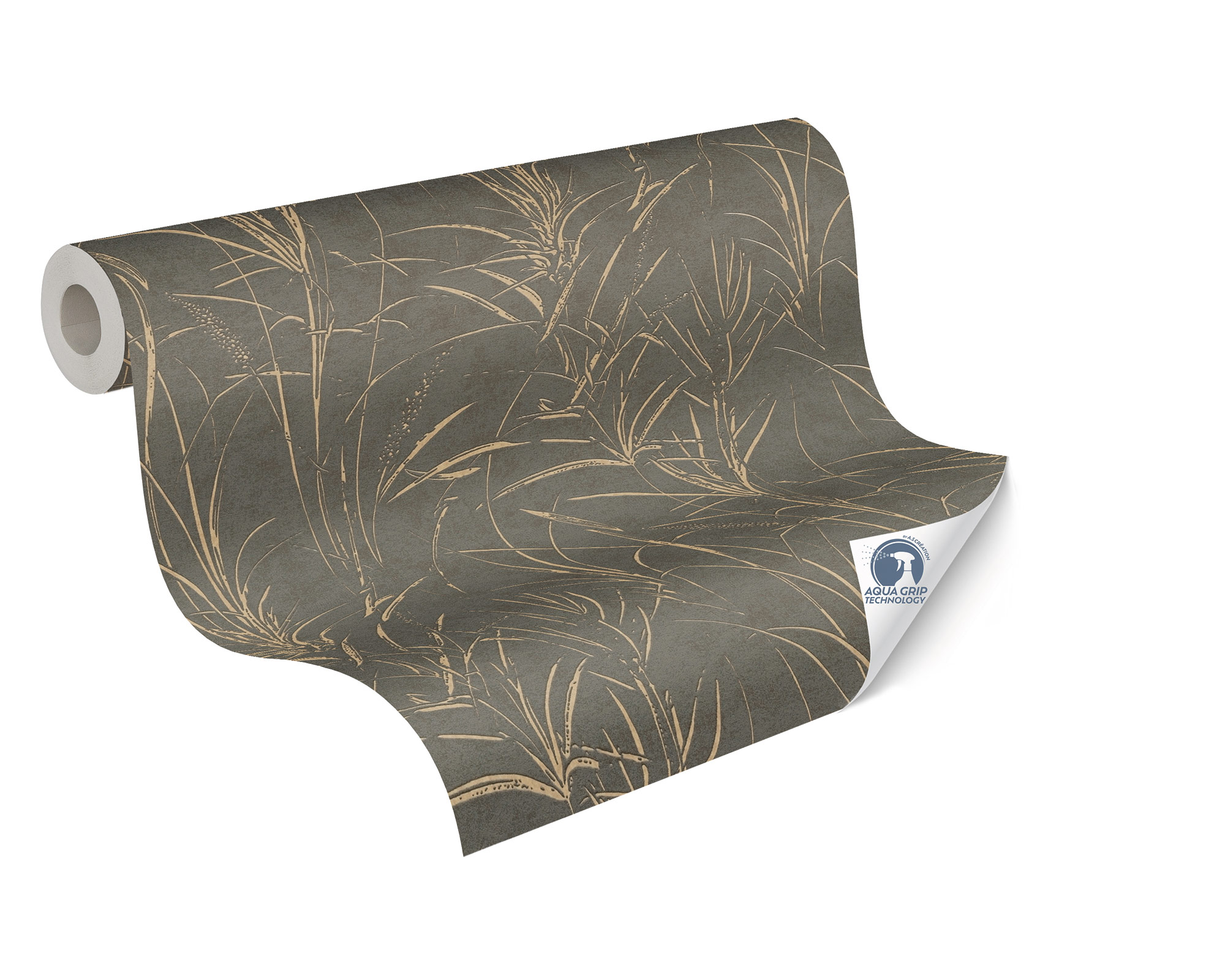 AS Vliestapete Cosiness Designdrop 2 Floral Grau 792825
