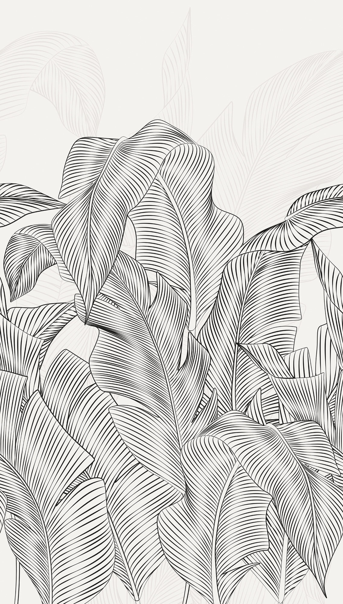 AS Fototapete MS Vibes & Styles Palmenblätter Grau 792171