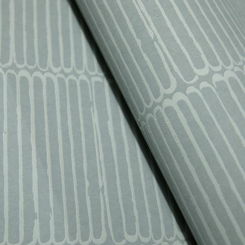 Hohenberger Vliestapete Chalk Beams in Order Celadon 65500