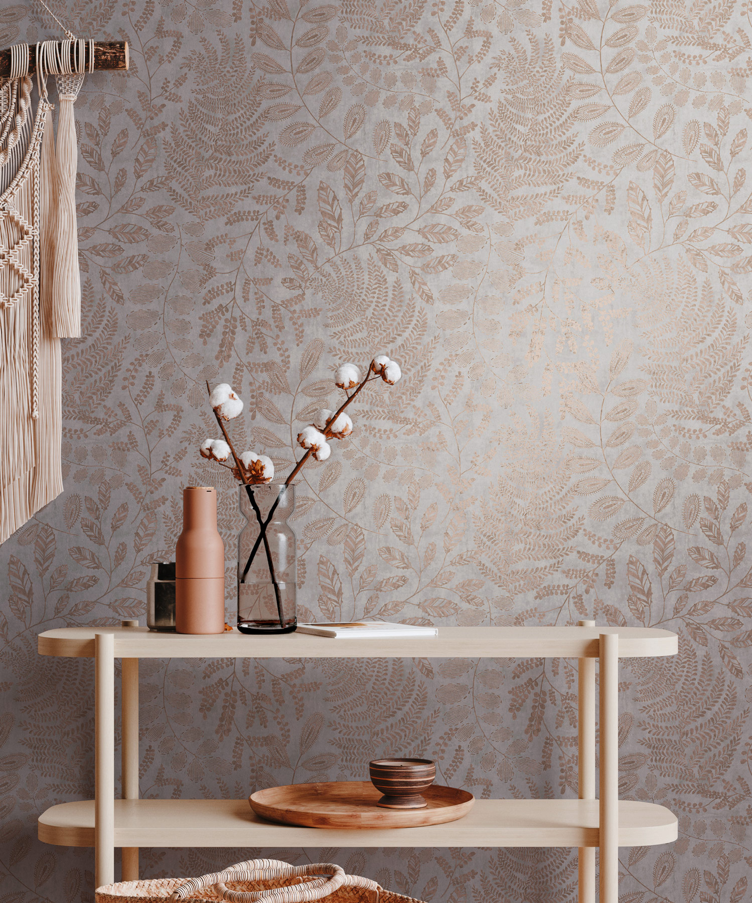 AS Vliestapete The BOS grau Blumentapete 388303