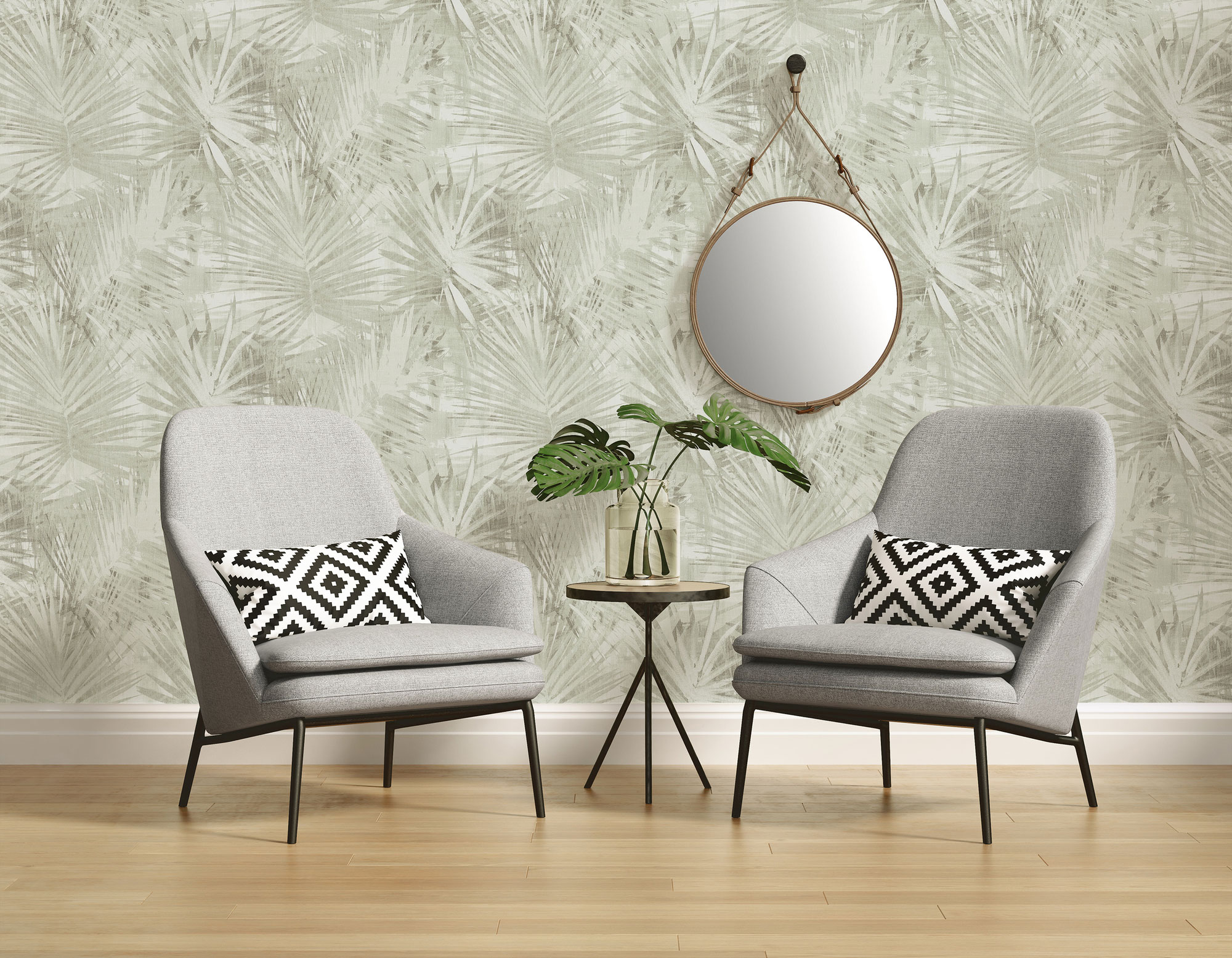 AS Vliestapete Attractive 2 Palmentapete Grün 363854