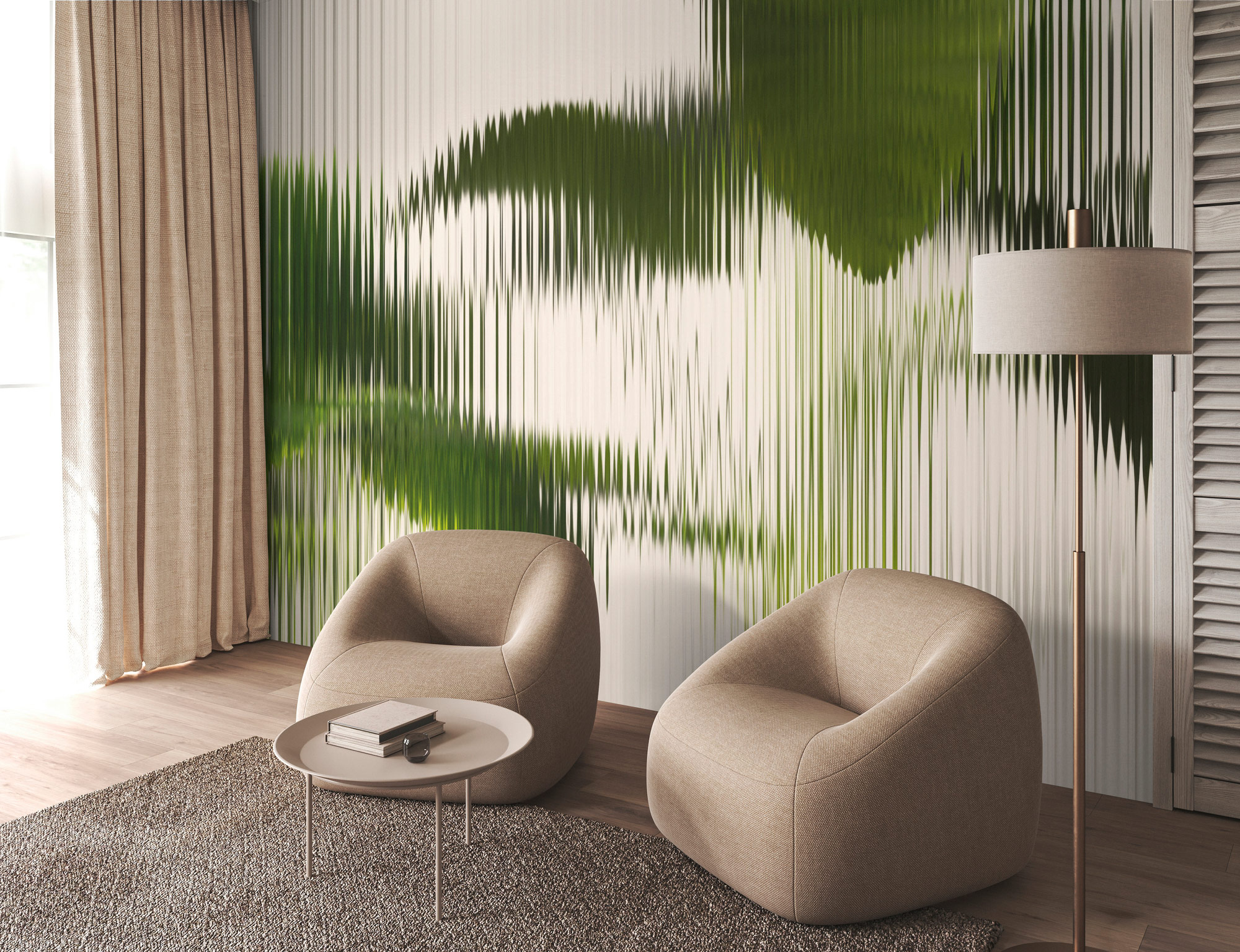 AS Fototapete Walls by Patel 5 Blätter Grün DD134969