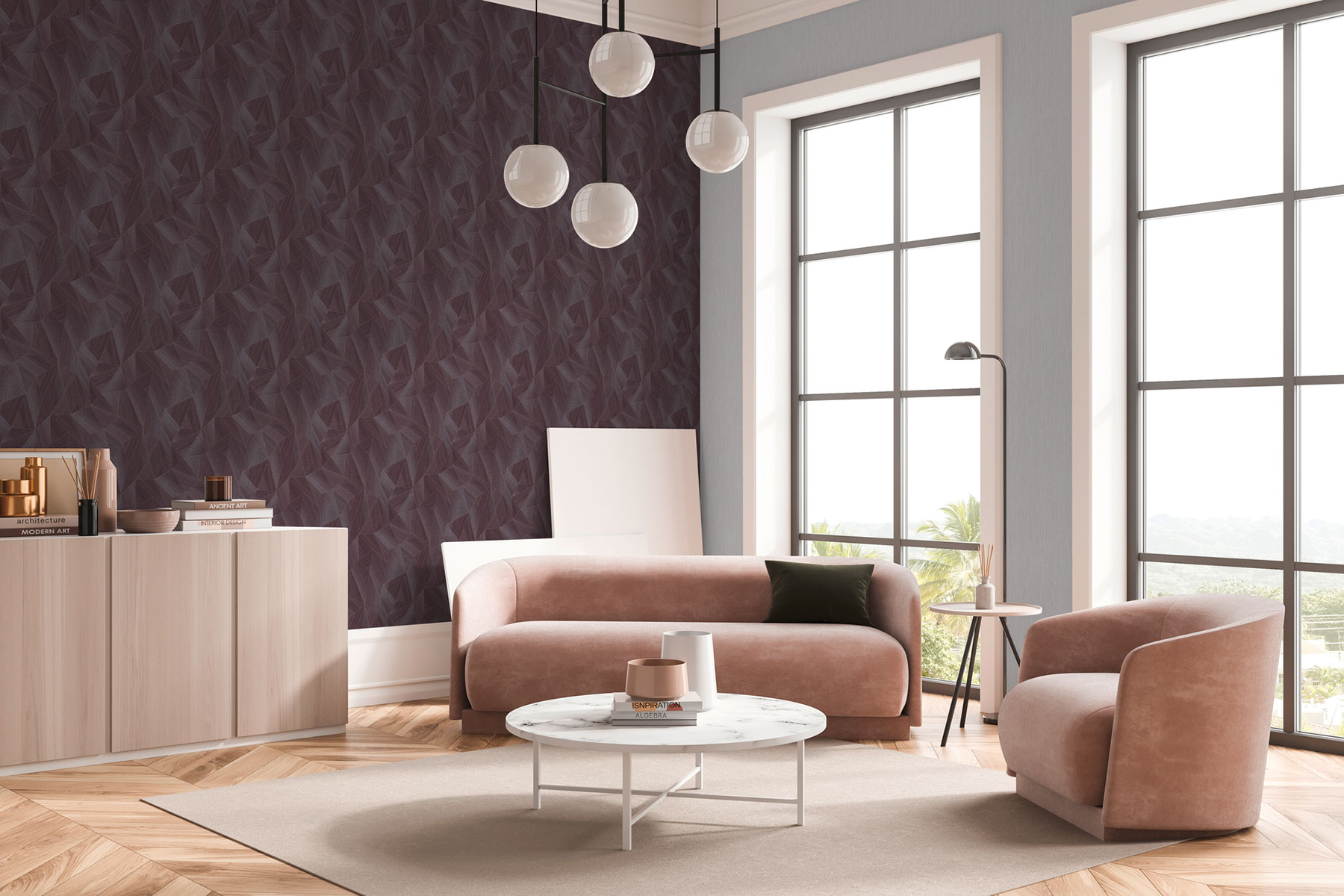 AS Vliestapete Daniel Hechter 7 Grafik Lila 361335