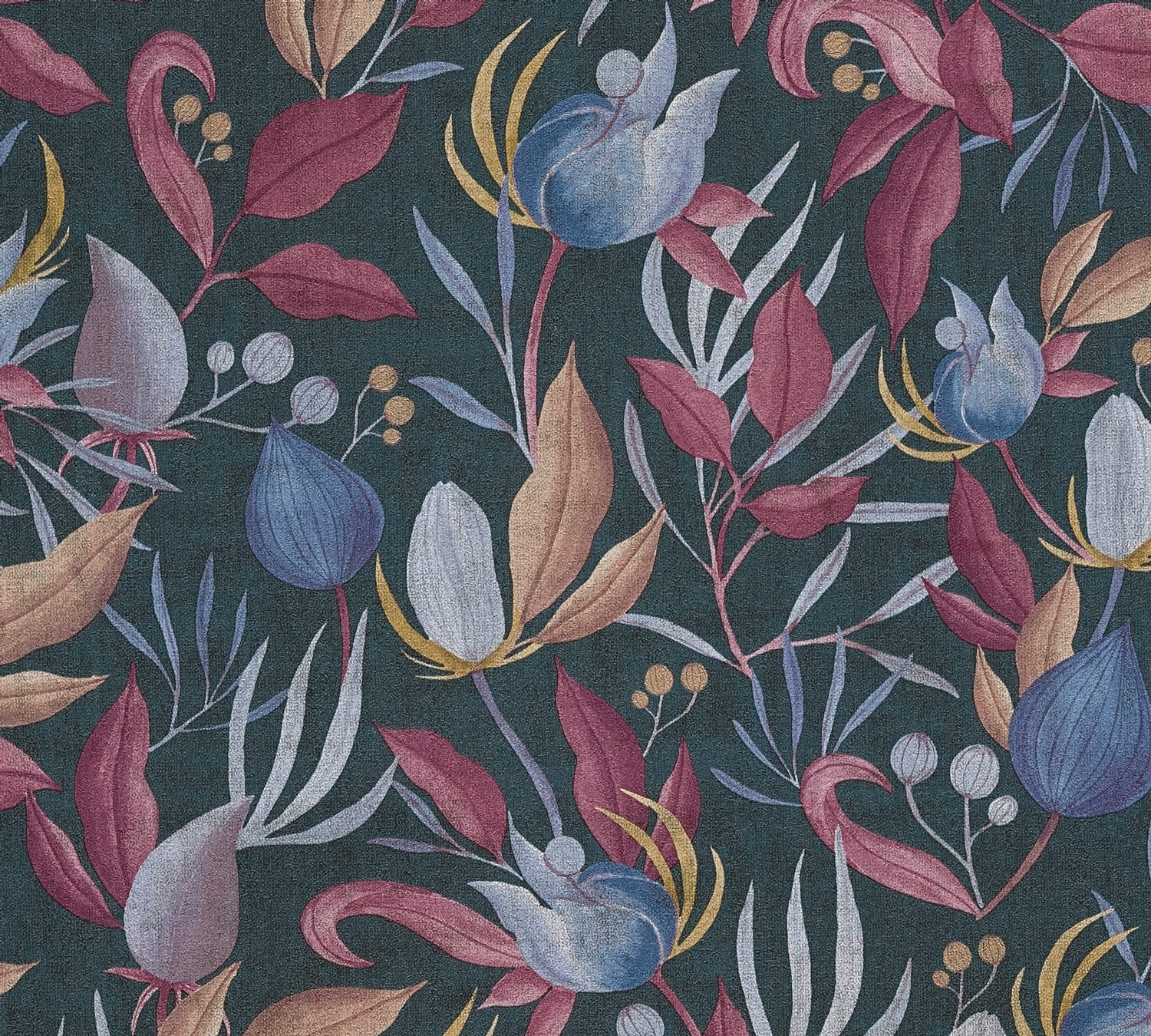 AS Vliestapete CosmoLiving Floral Blau 790623