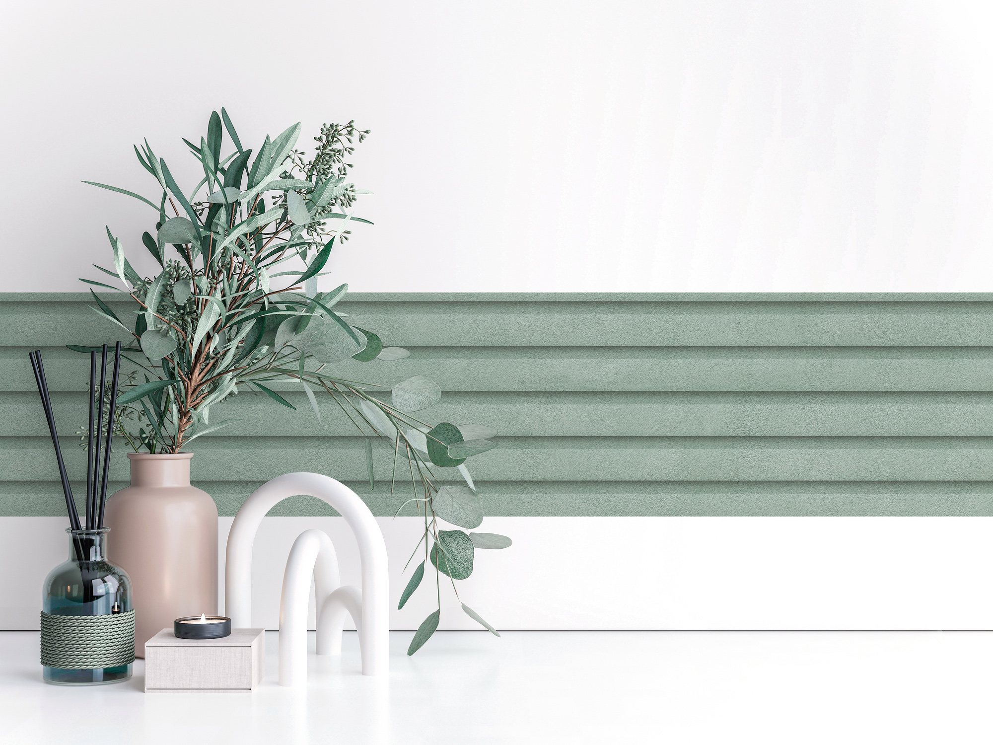 AS Borte Selbstklebende Bordüre Natur Grün 787471