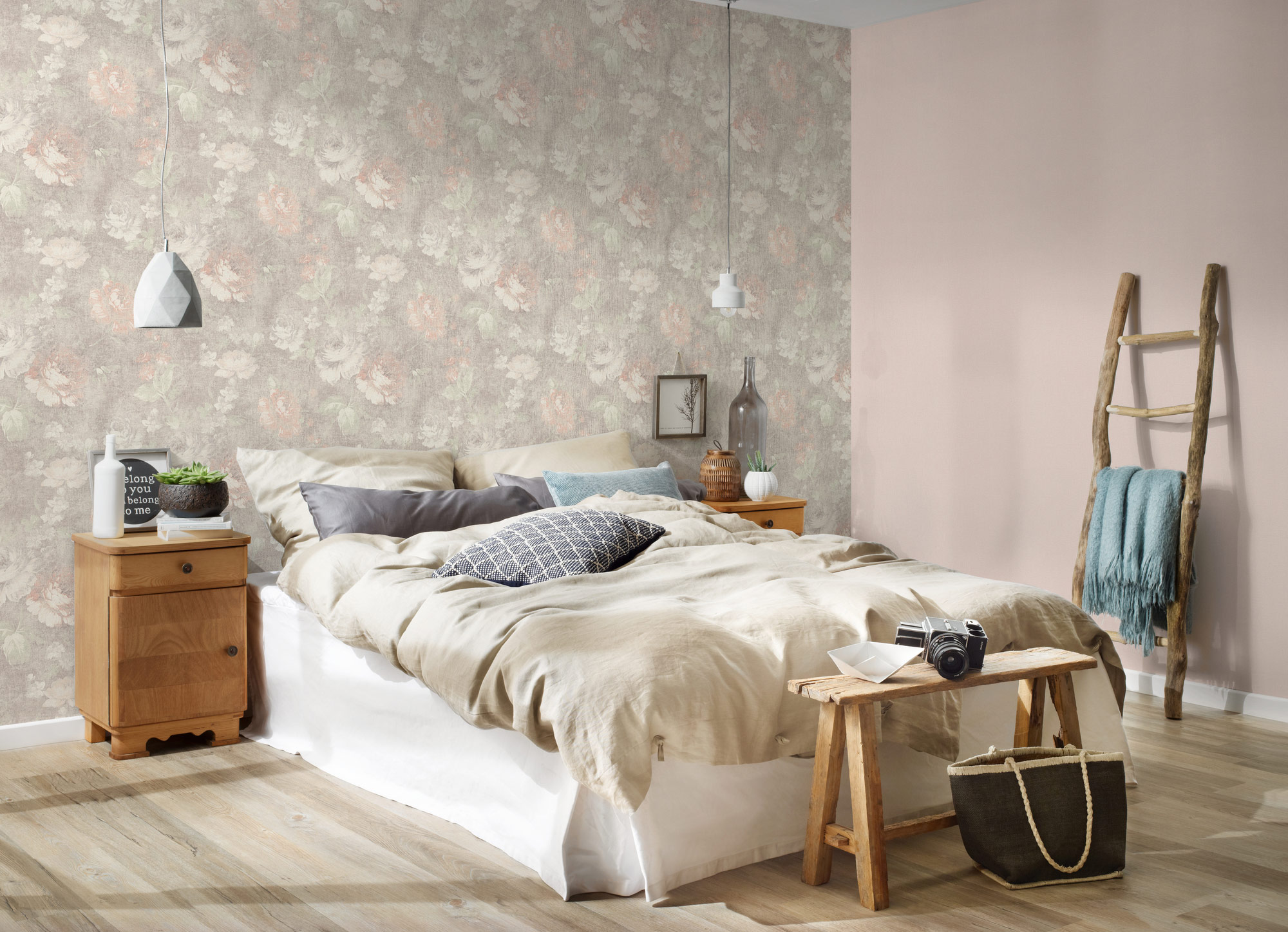 AS Vliestapete Styleguide Natürlich Blumen Creme 336042