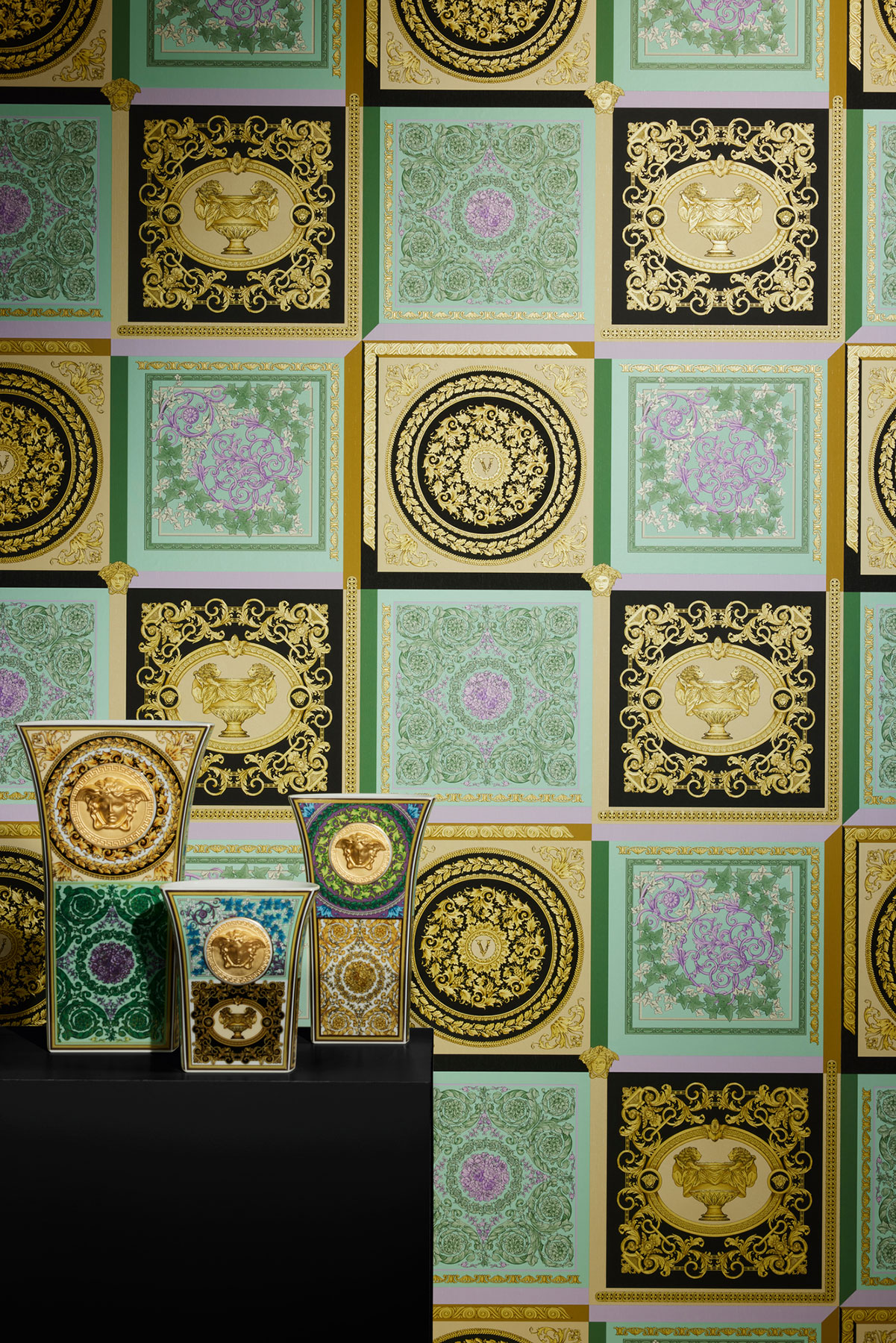 AS Vliestapete Versace 5 Barock Tapete Gold 387041