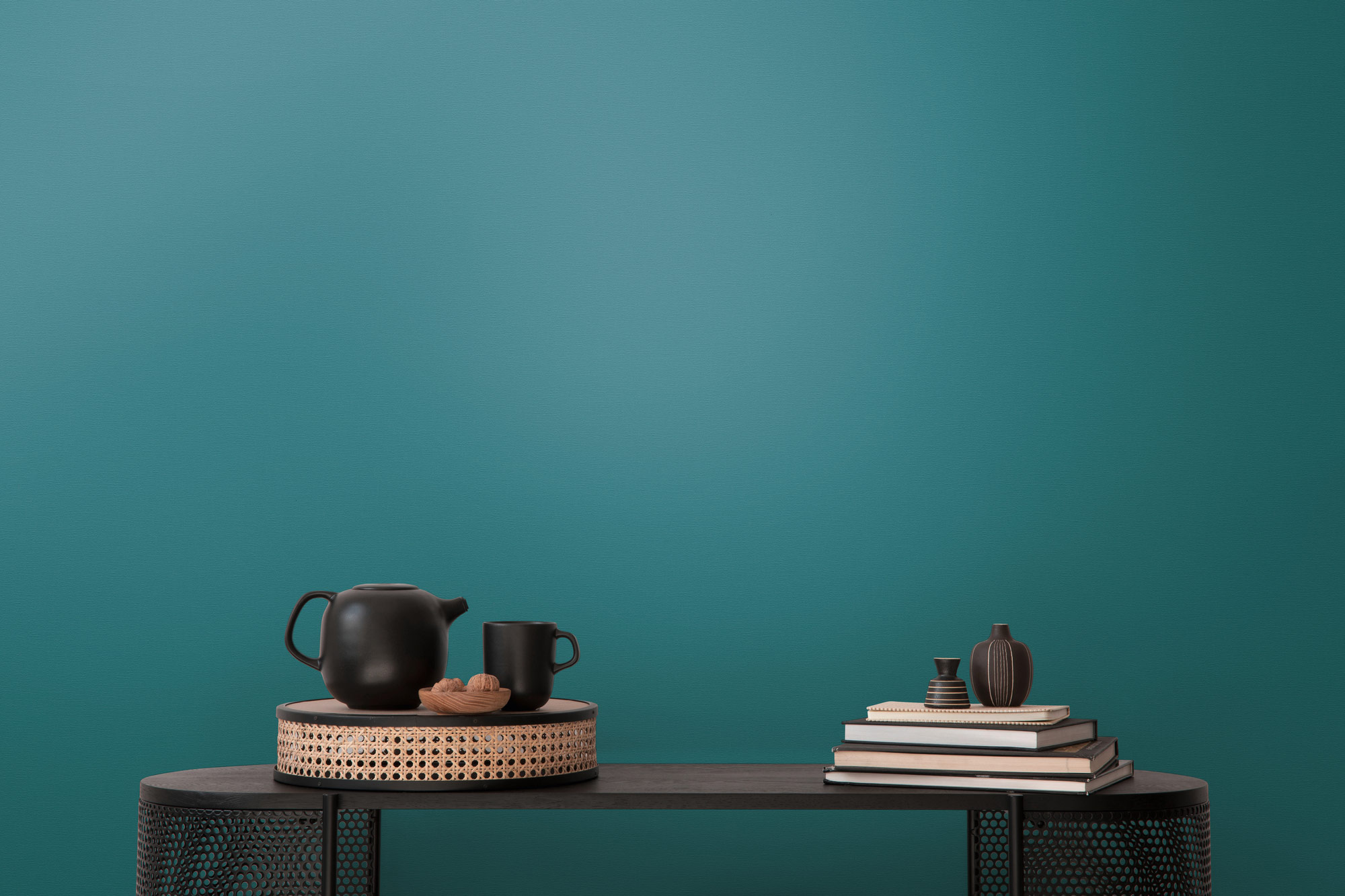 AS Vliestapete French Affair Einfarbig Blau 395764