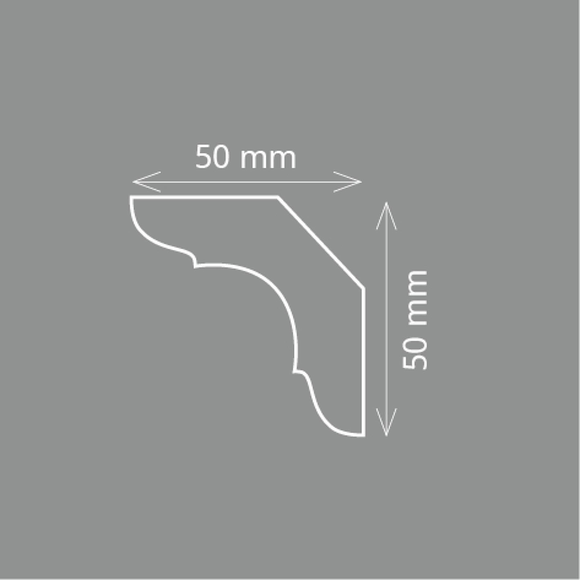 Homestar Stuckleiste Styropor Zierleiste C 70 | weiss