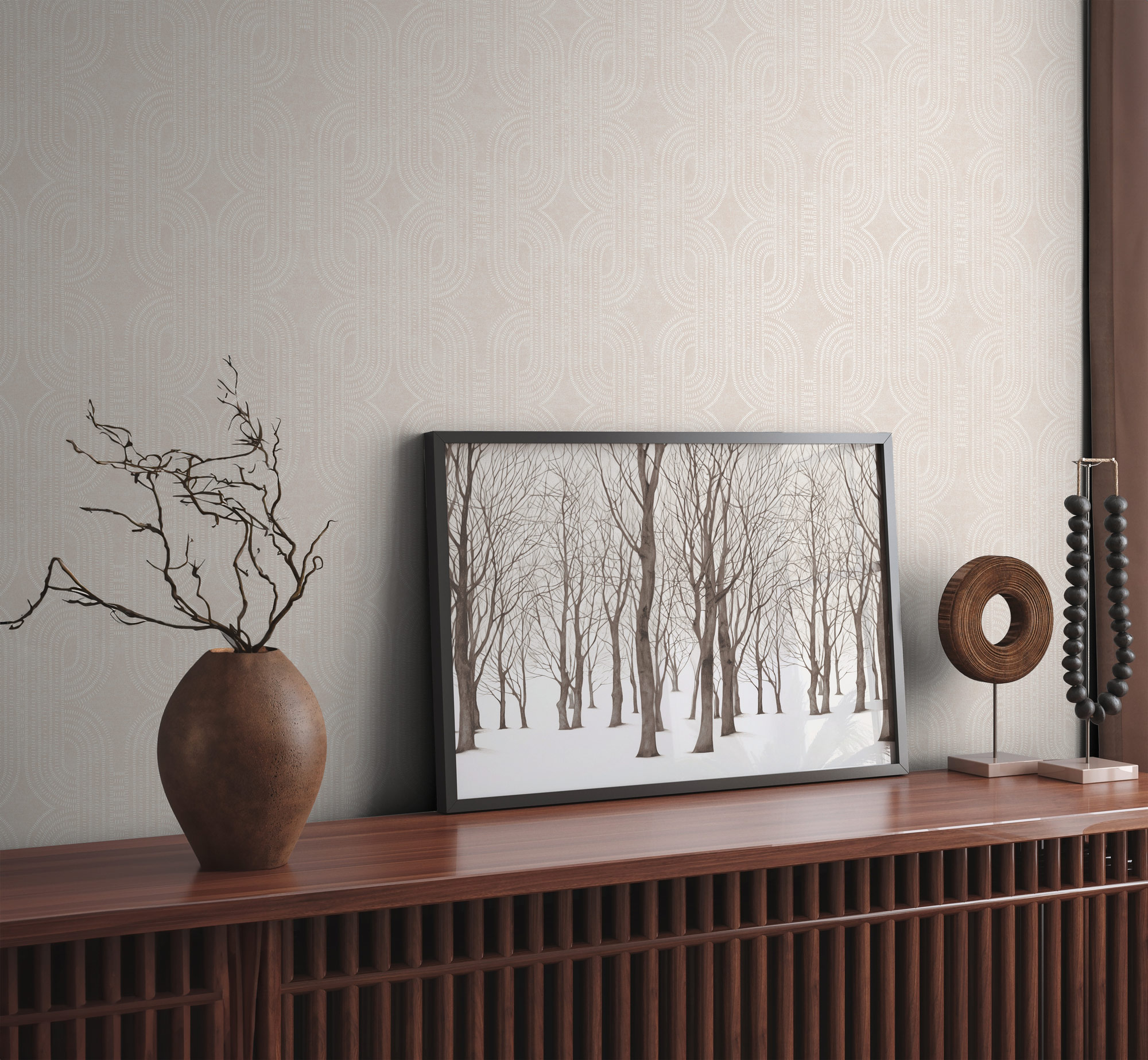 AS Vliestapete French Affair Struktur Weiß 399372