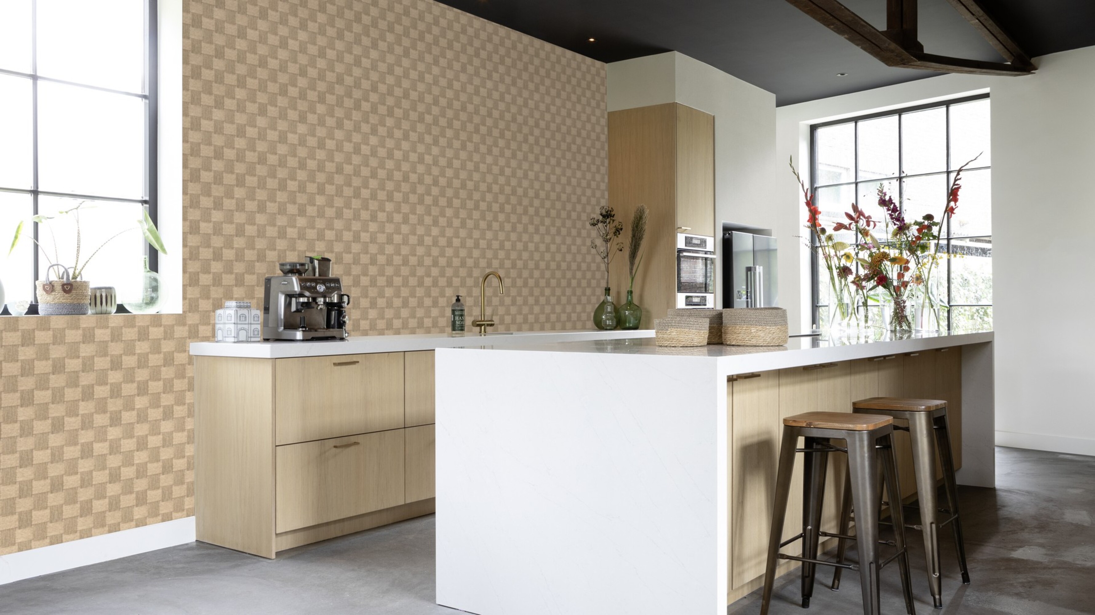 Rasch Vliestapete Allegretto Beige-Dunkelbeige 580303